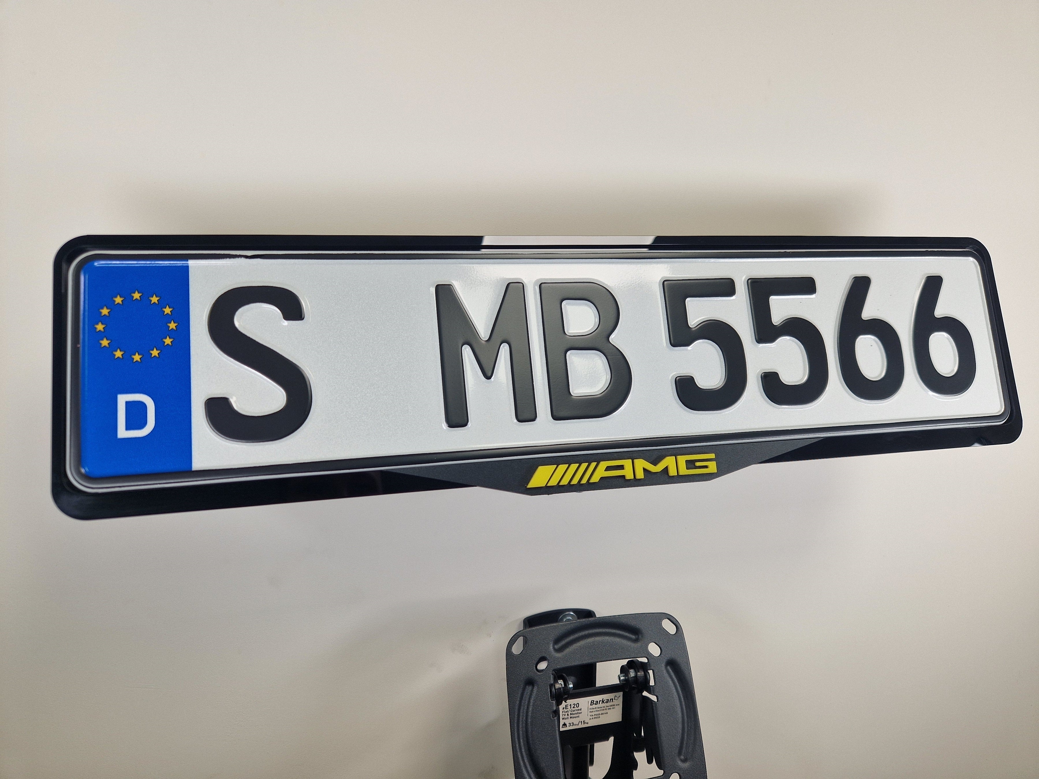 Acrylic 3D license plate frames