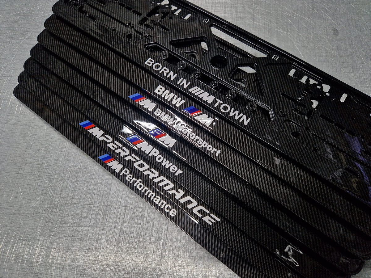 Carbonio license plate frames