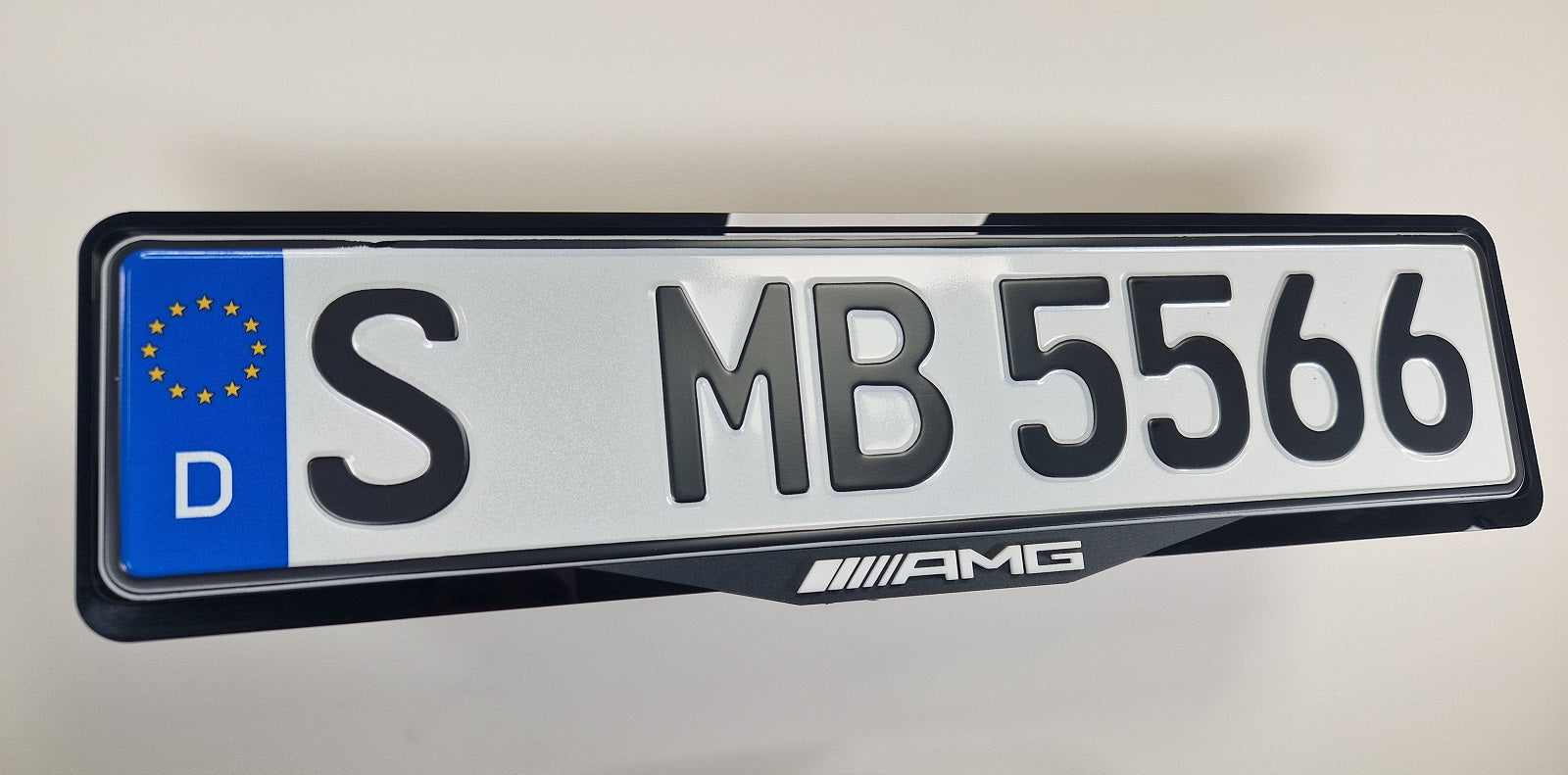 Mercedes AMG car number plate holder frame surround