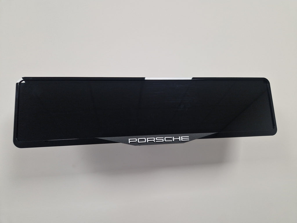 Porsche car number plate holder frame surround White