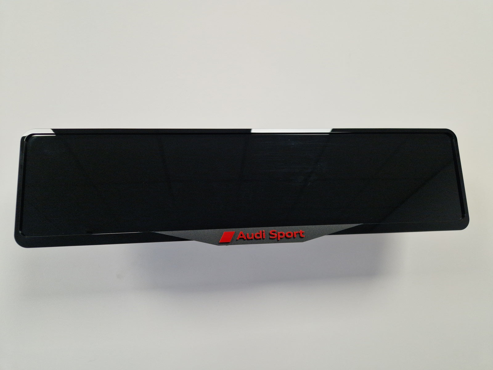 Audi car number plate holder frame surround Black Red