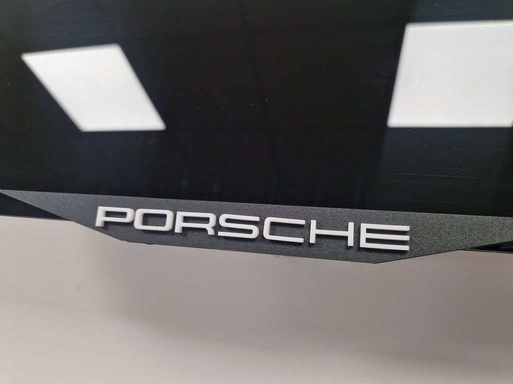 Porsche car number plate holder frame surround White