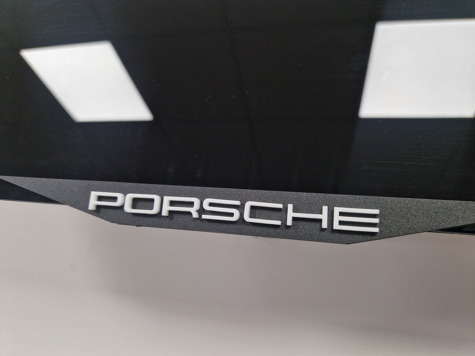 Porsche car number plate holder frame surround White