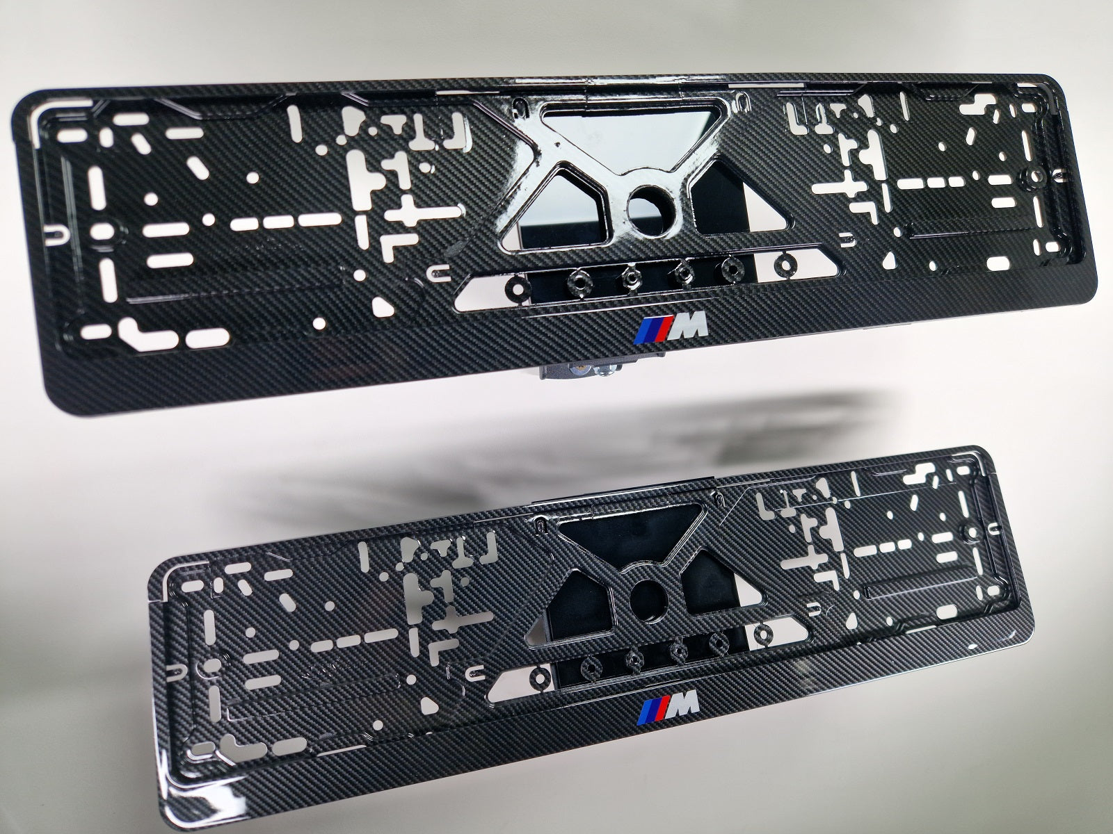 BMW M car number plate holder frame surround carbon
