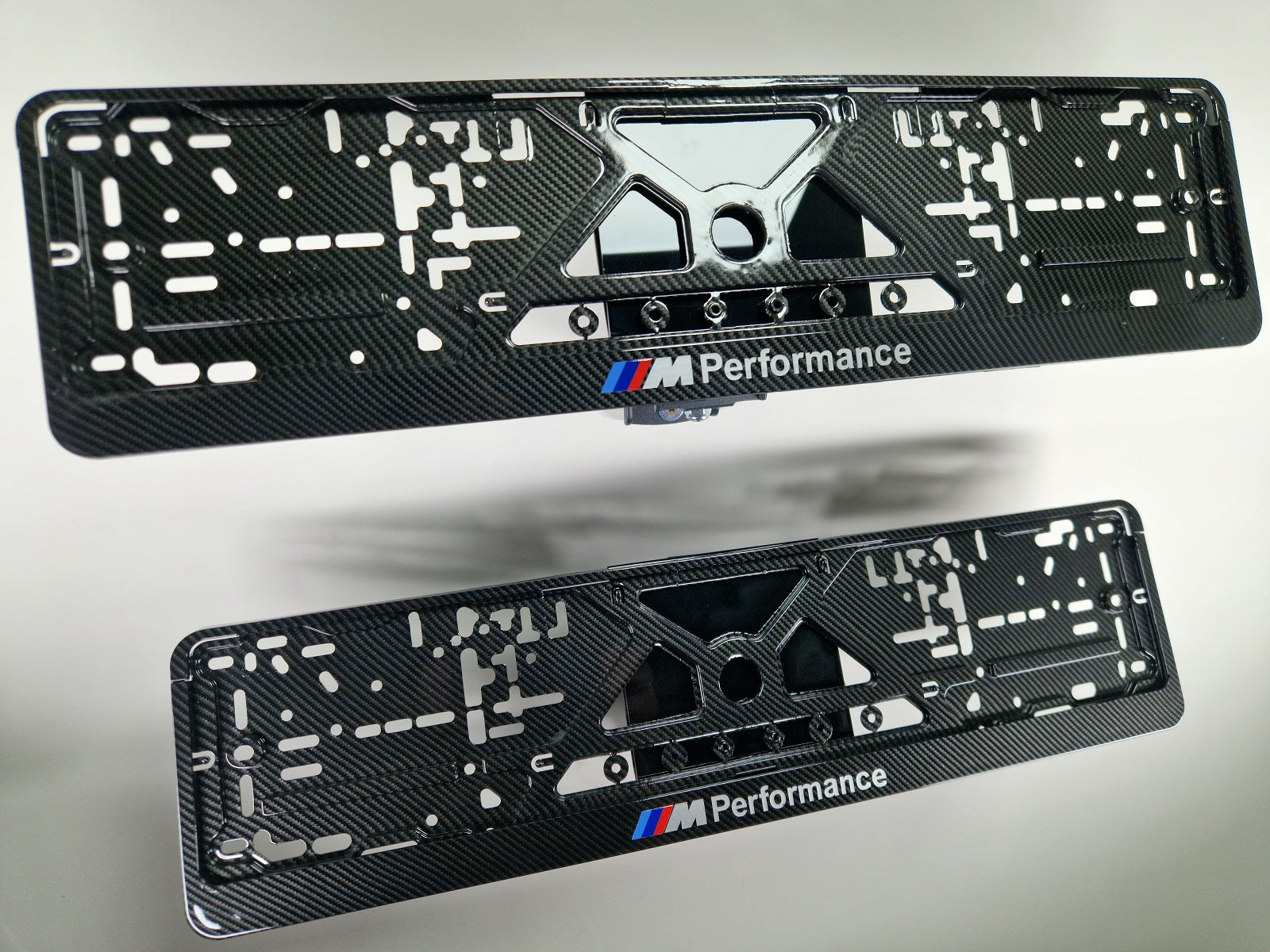 BMW ///M Performance car number plate holder frame surround carbon