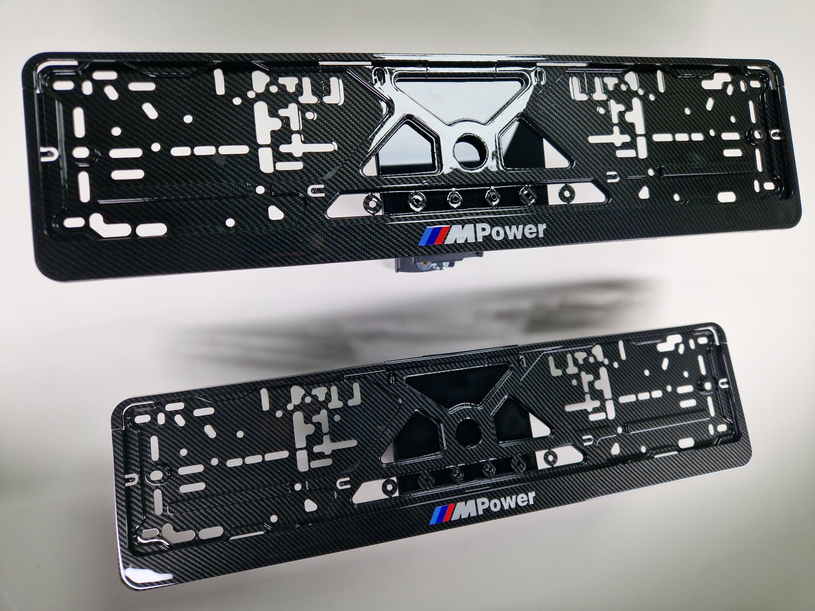 BMW M Power car number plate holder frame surround carbon