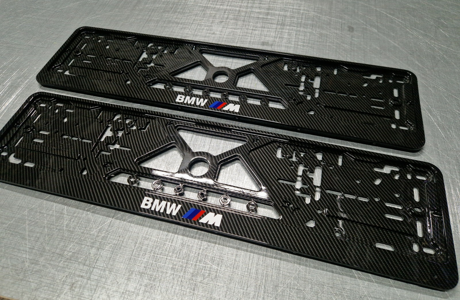 BMW ///M car number plate holder frame surround carbon