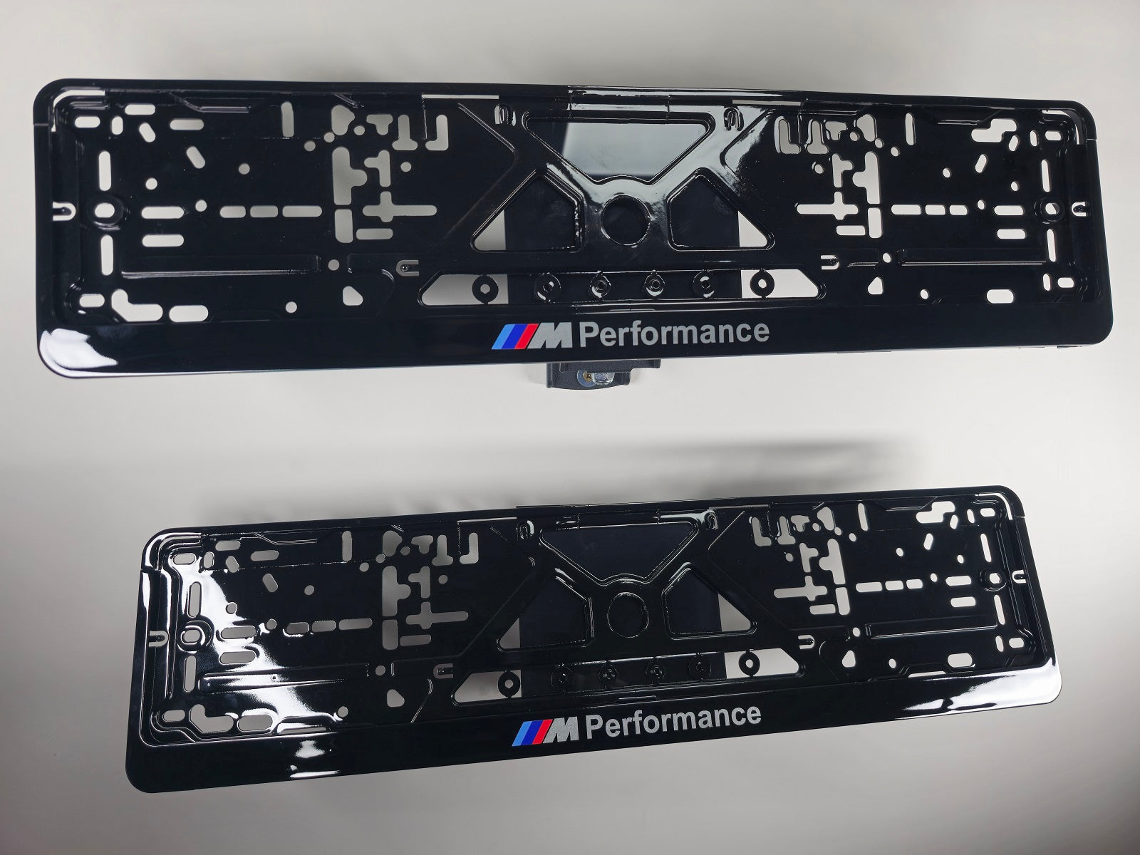 BMW M Performance car number plate holder frame surround Piano Black
