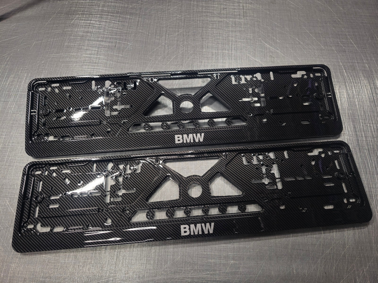 BMW car number plate holder frame surround carbon