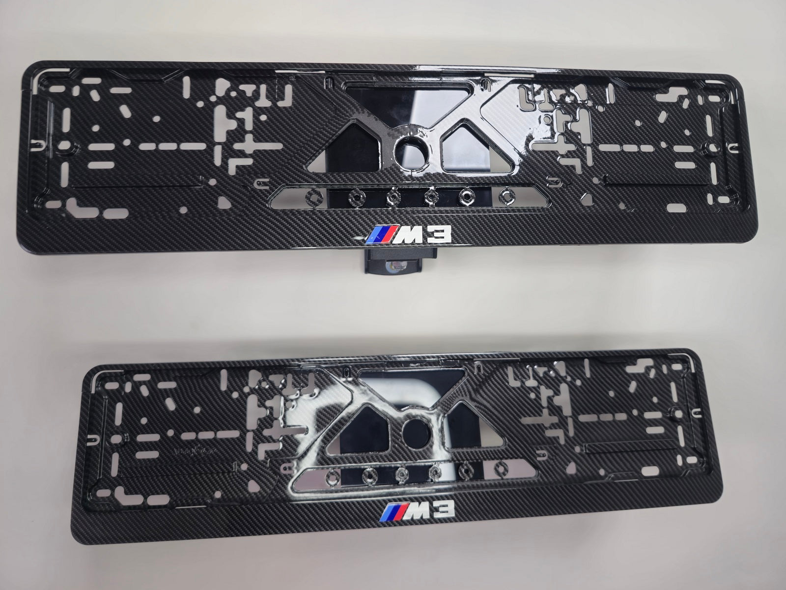 BMW M3 car number plate holder frame surround carbon