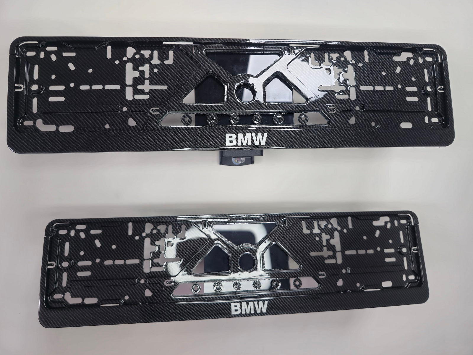 BMW car number plate holder frame surround carbon