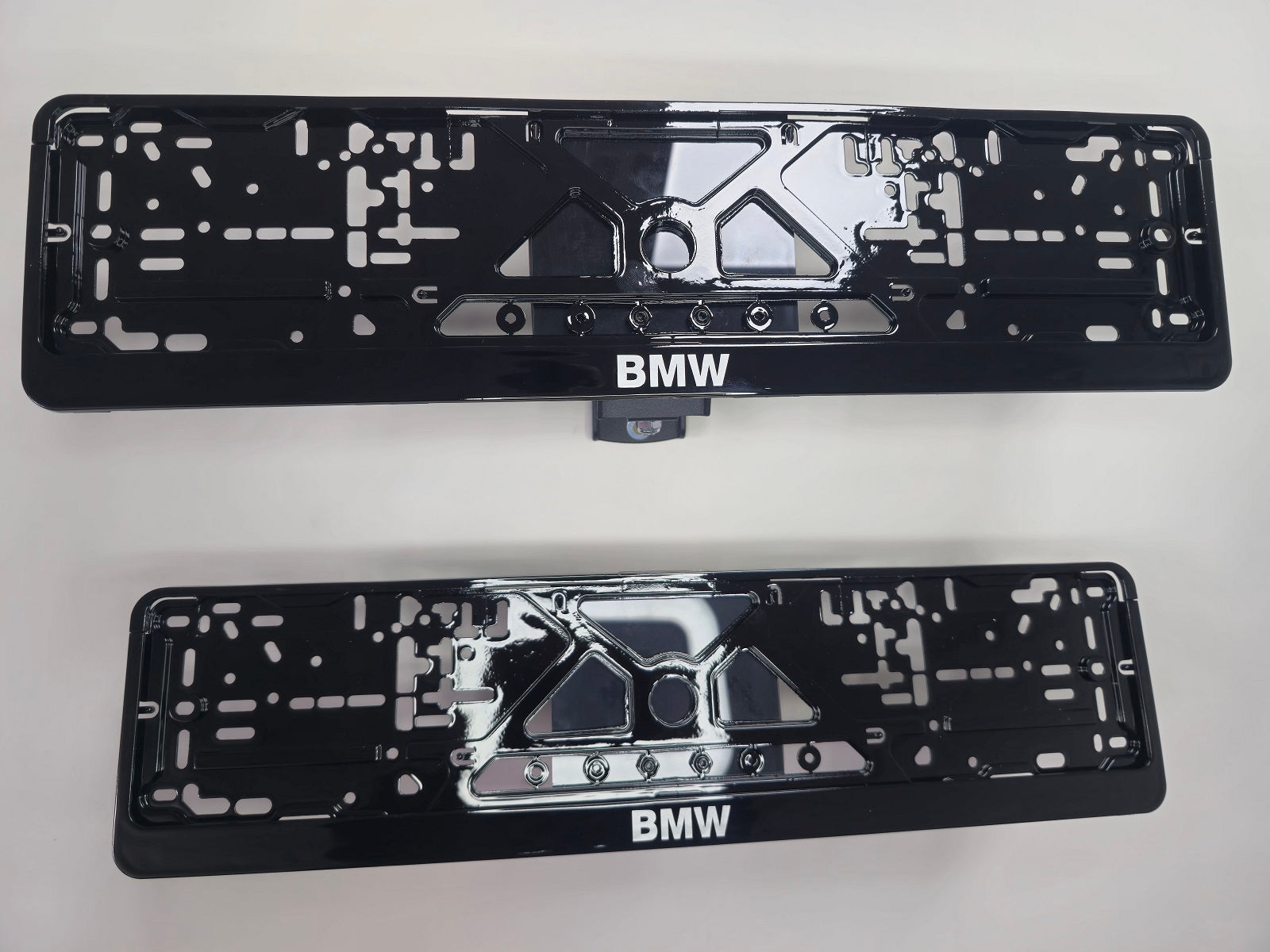 BMW car number plate holder frame surround Piano Black