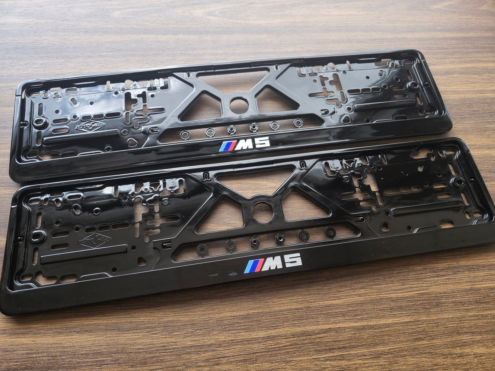 BMW M5 car number plate holder frame surround Piano Black