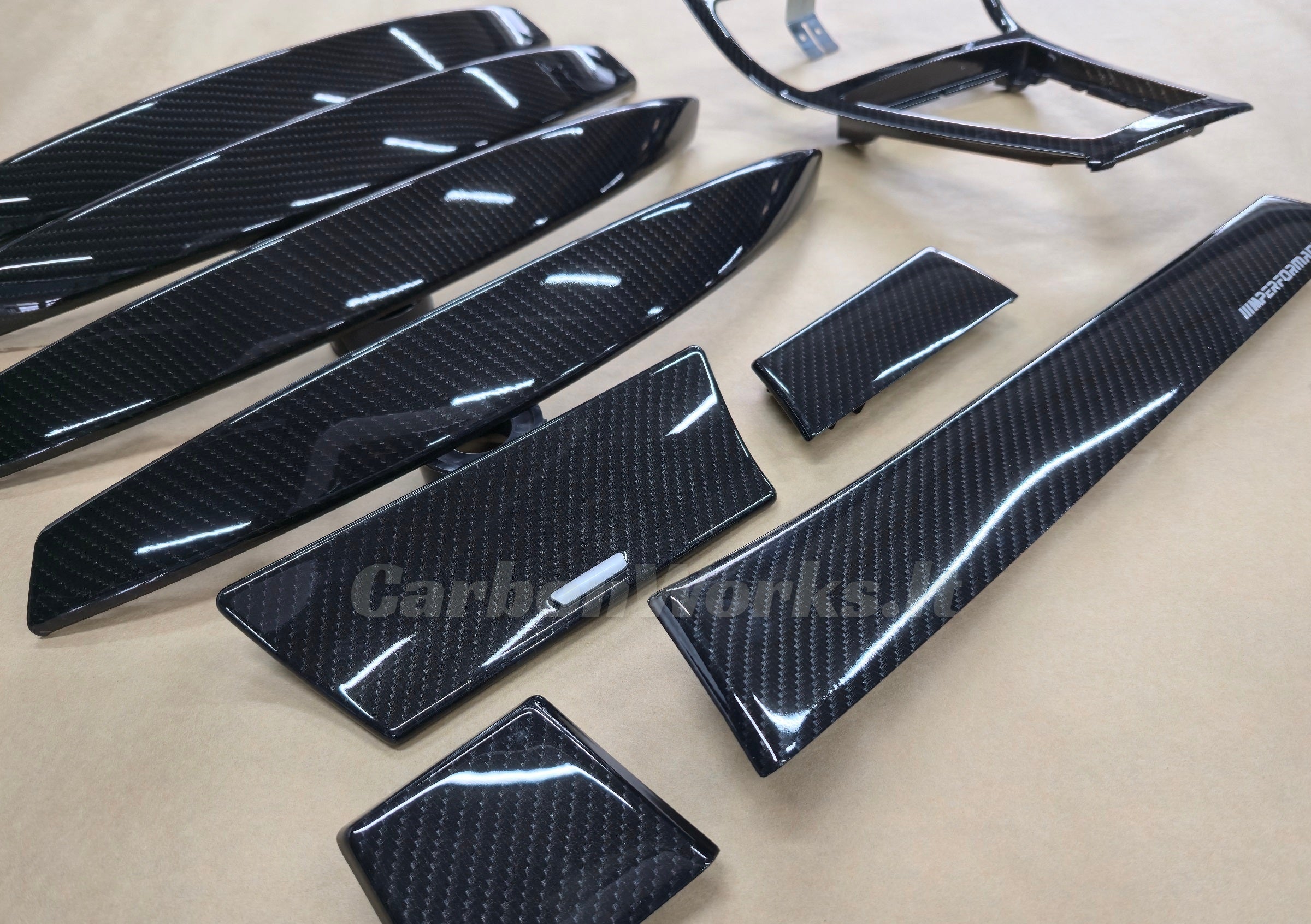 BMW X3 series E83 Carbon interior decorative trims LHD