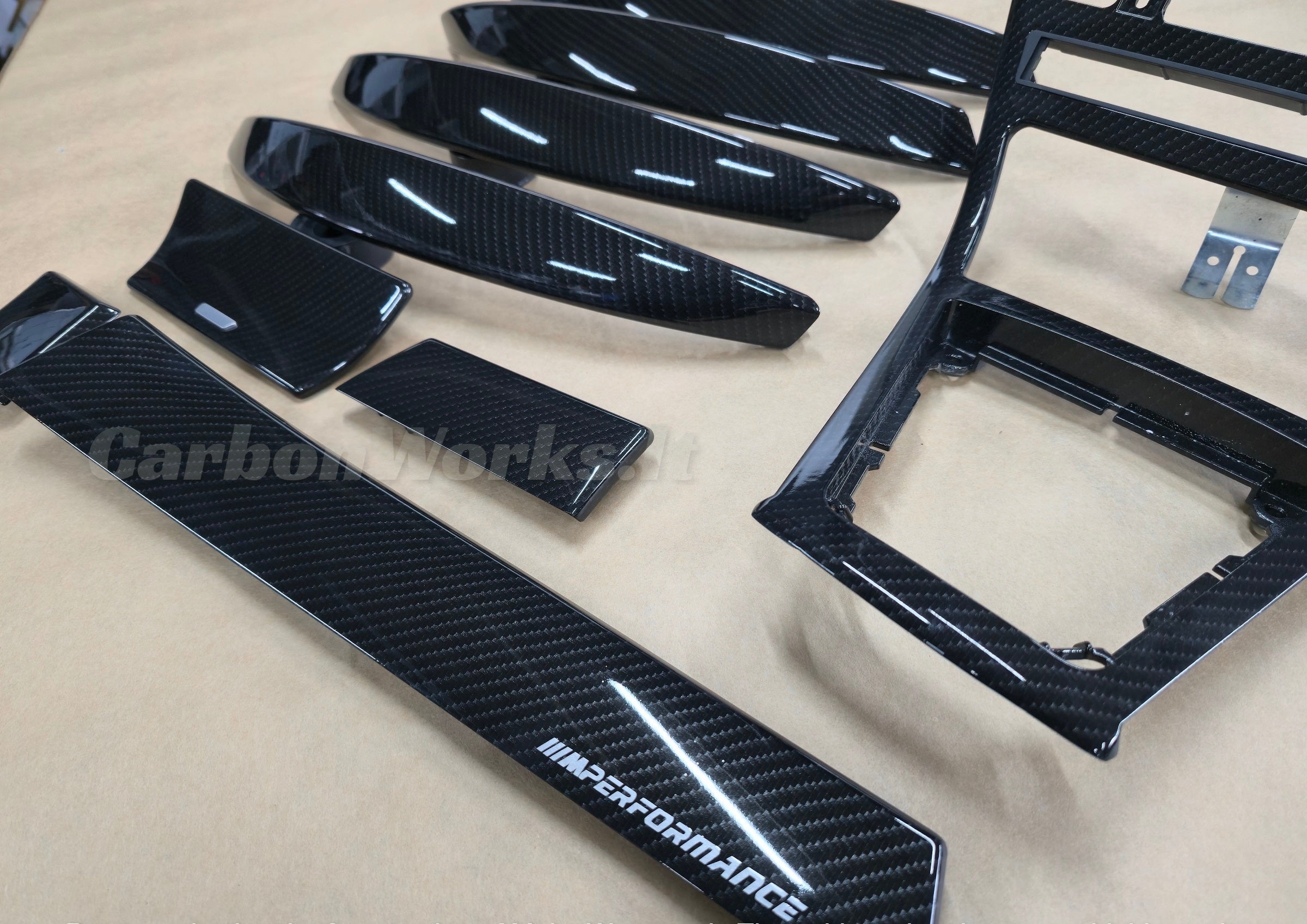 BMW X3 series E83 Carbon interior decorative trims LHD