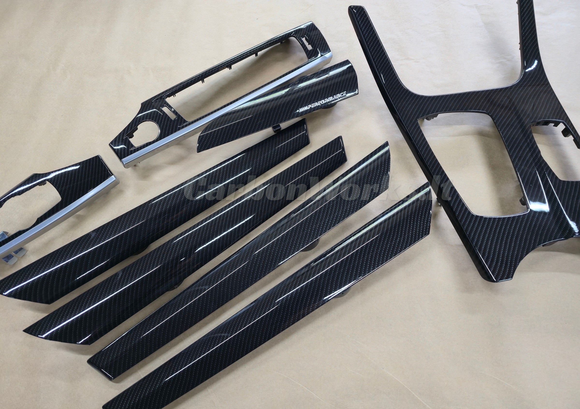 BMW X3 X4 series F25 F26 Carbon interior decorative trims LHD