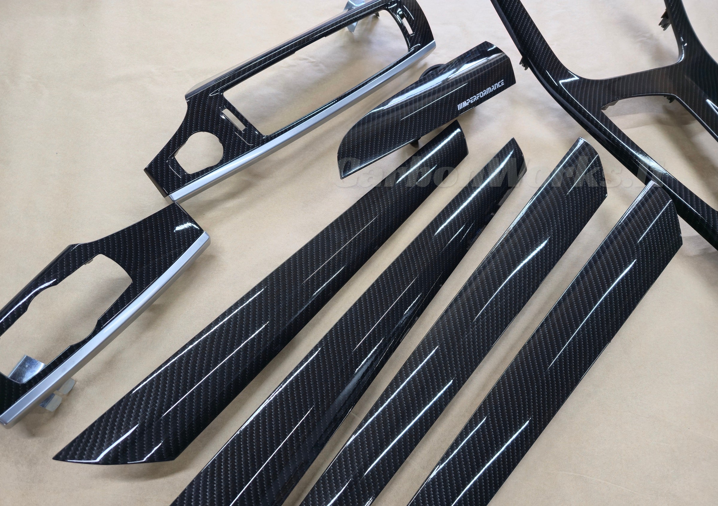 BMW X3 X4 series F25 F26 Carbon interior decorative trims LHD