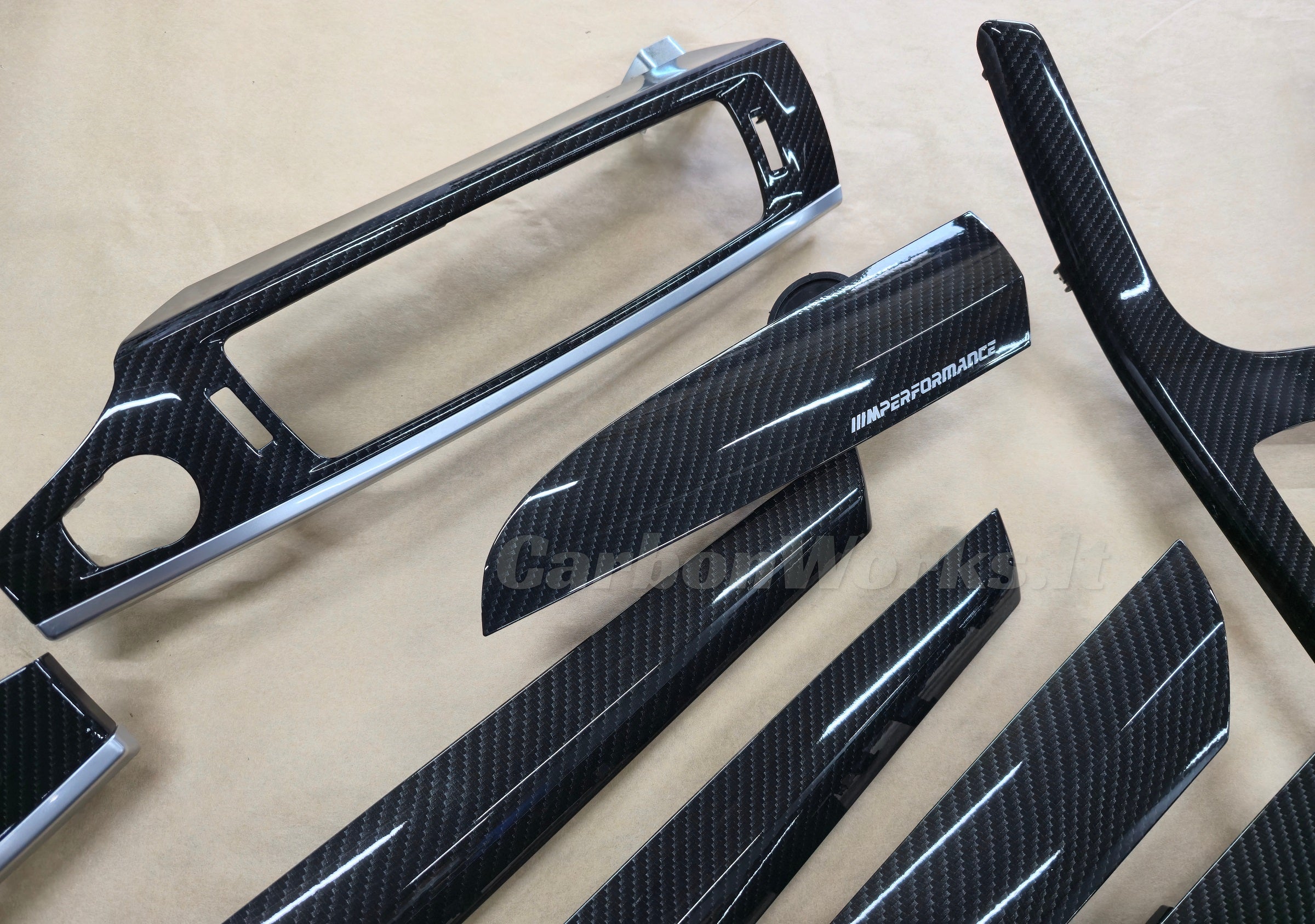 BMW X3 X4 series F25 F26 Carbon interior decorative trims LHD