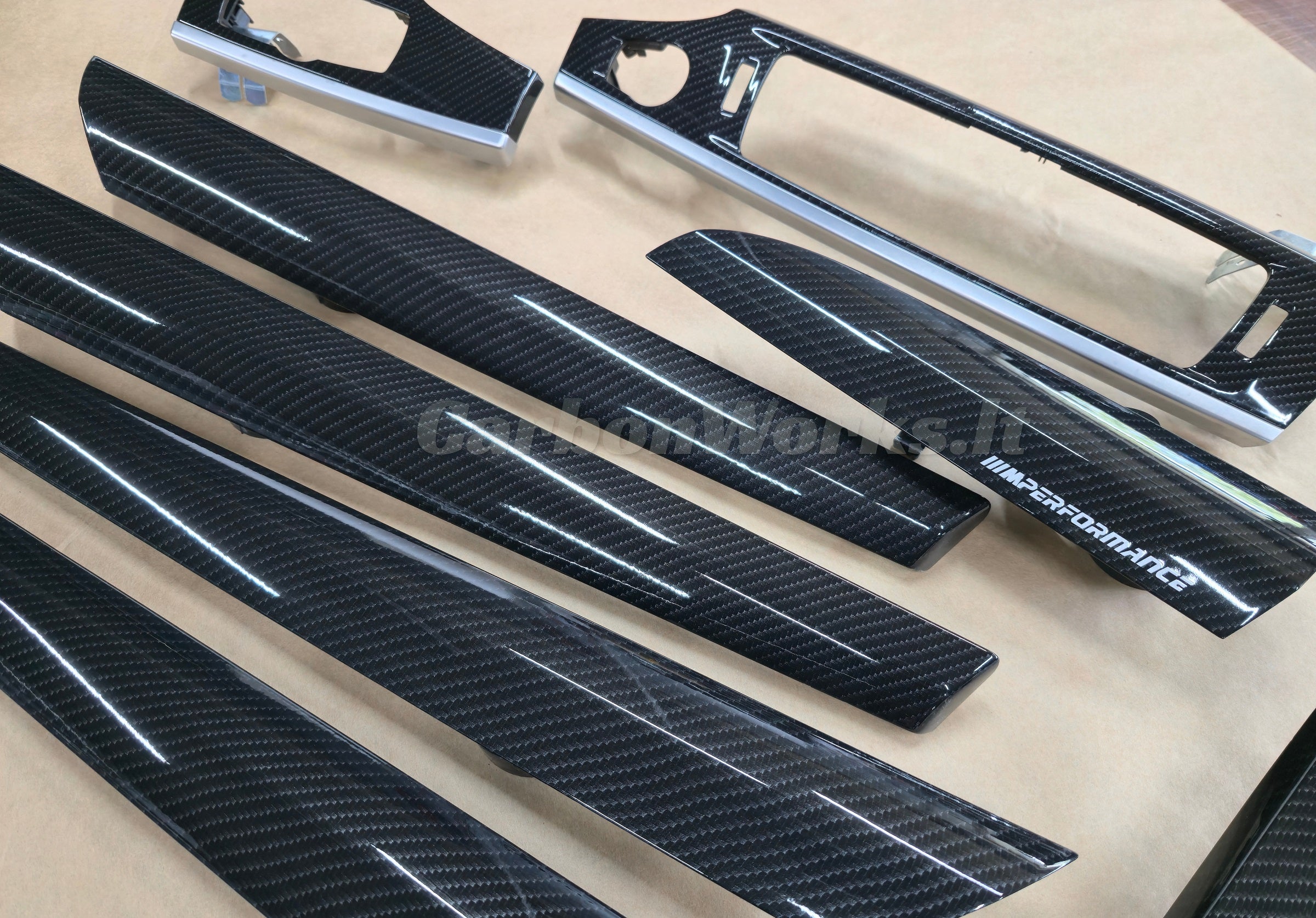 BMW X3 X4 series F25 F26 Carbon interior decorative trims LHD