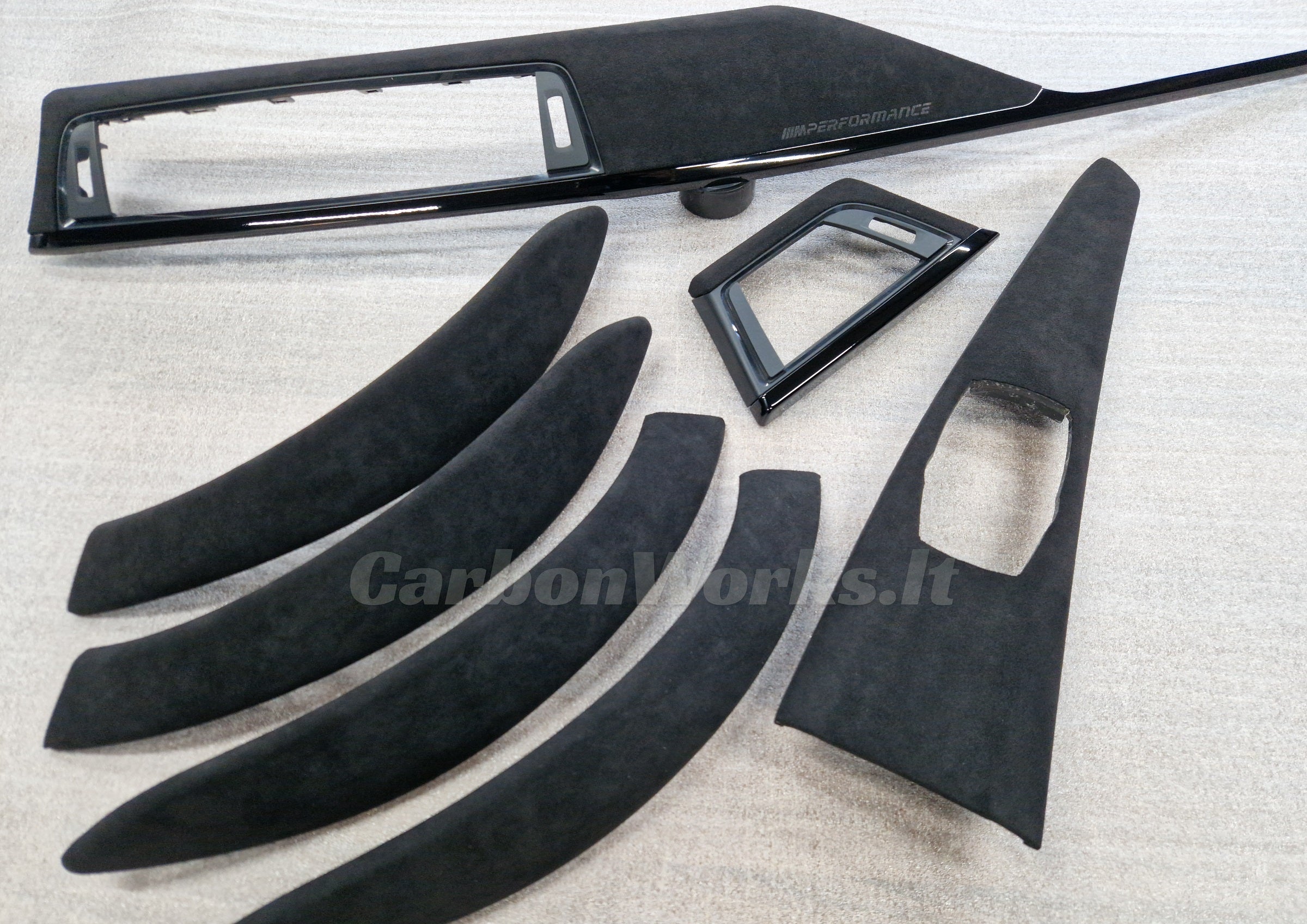 BMW 3 series F30 F31 F80 F36 Alcantara interior decorative trims LHD