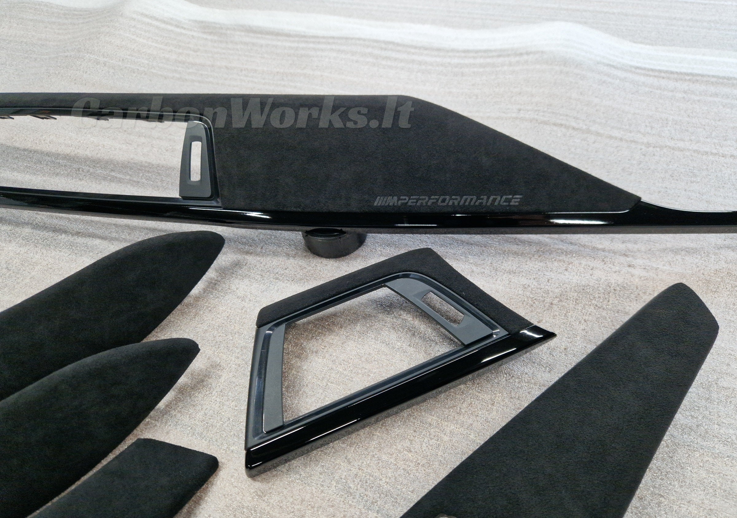 BMW 3 series F30 F31 F80 F36 Alcantara interior decorative trims LHD