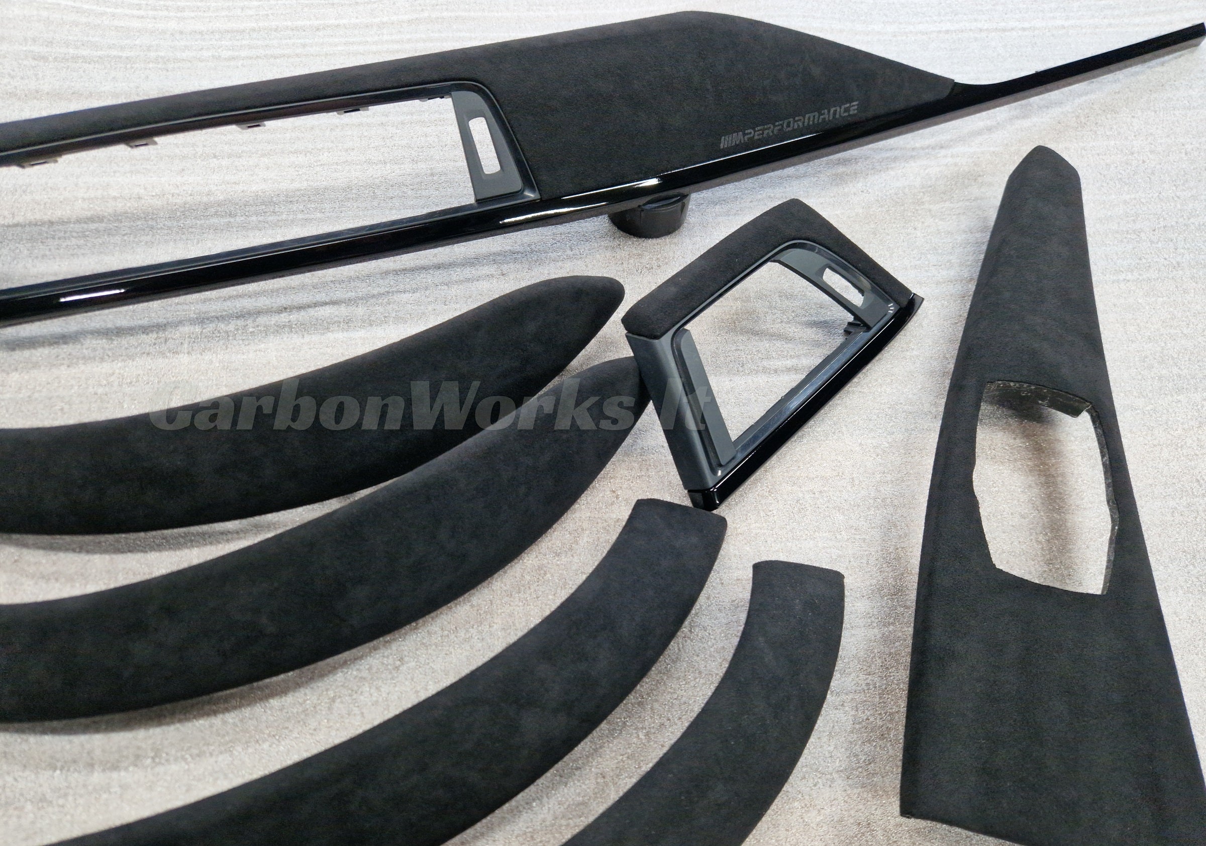 BMW 3 series F30 F31 F80 F36 Alcantara interior decorative trims LHD