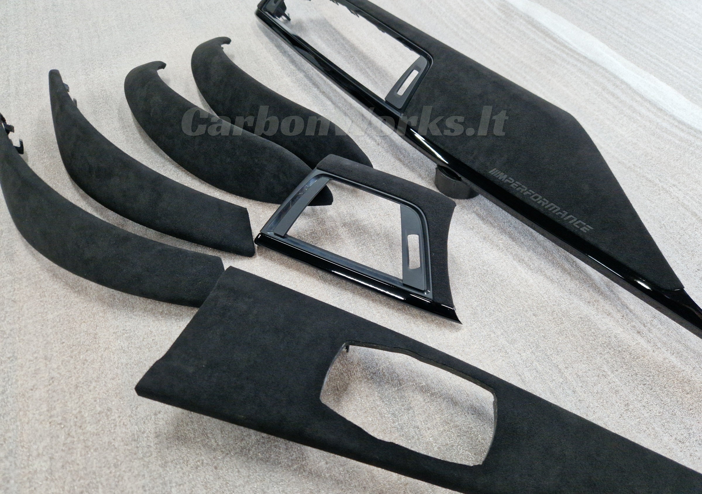 BMW 3 series F30 F31 F80 F36 Alcantara interior decorative trims LHD