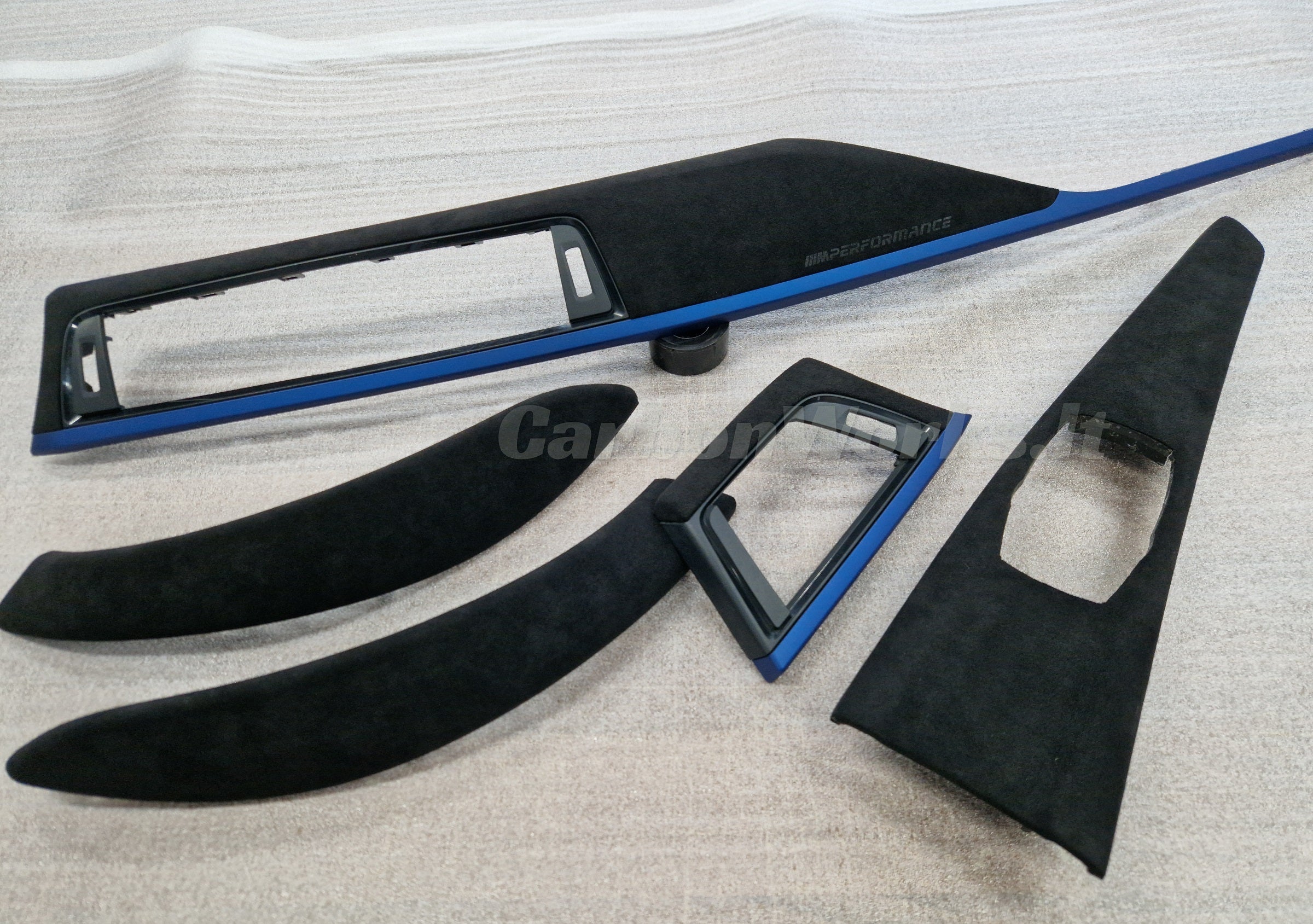 BMW 4 | M4 series F32 | F82 Alcantara interior decorative blue trims LHD