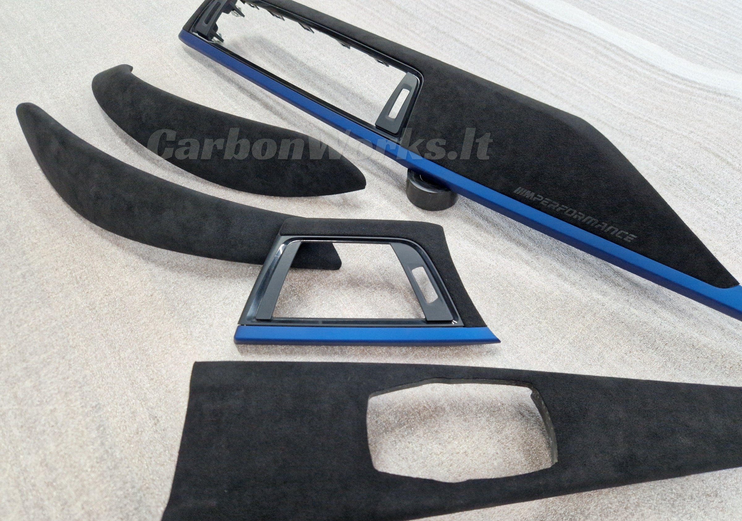 BMW 4 | M4 series F32 | F82 Alcantara interior decorative blue trims LHD