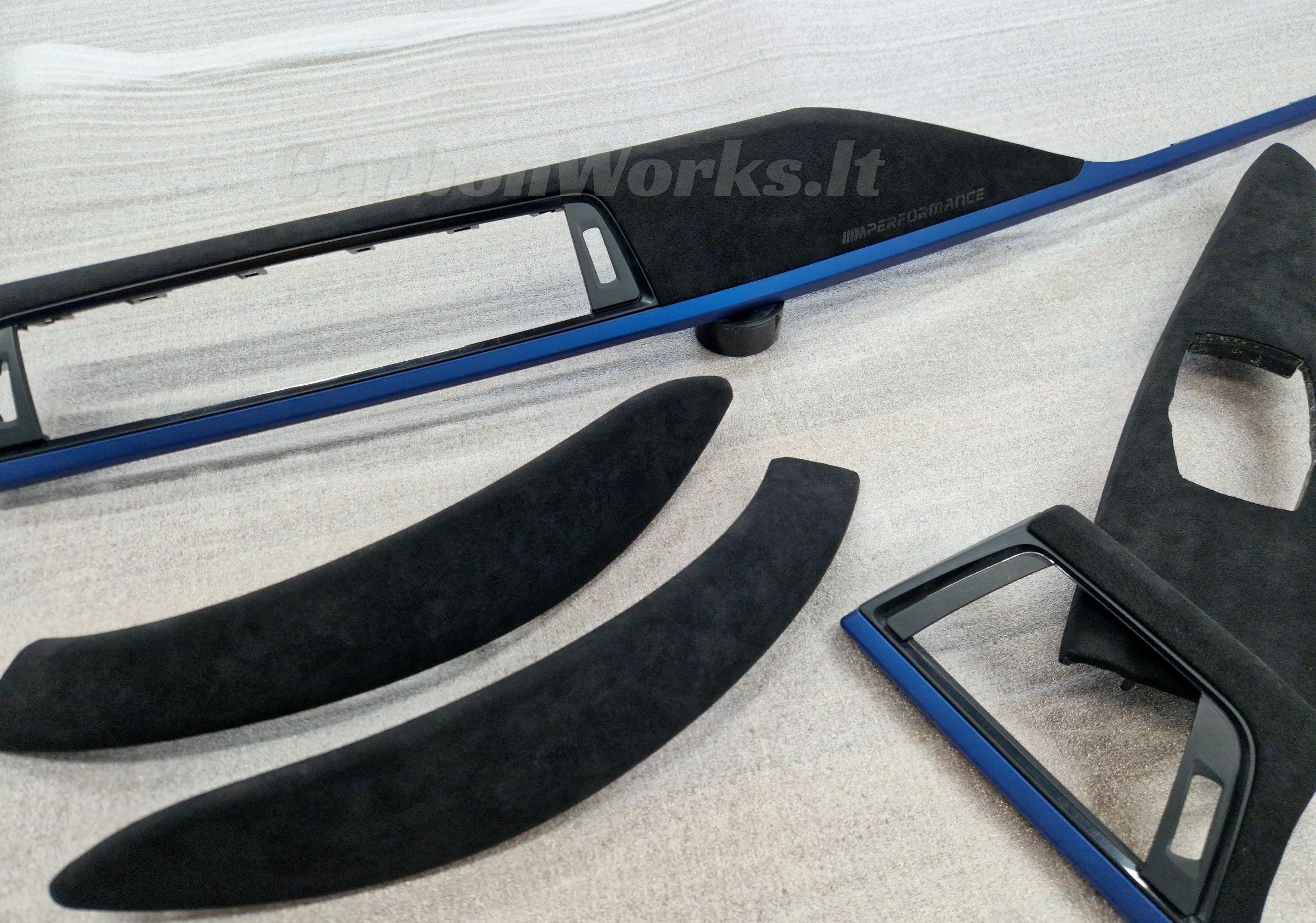 BMW 4 | M4 series F32 | F82 Alcantara interior decorative blue trims LHD