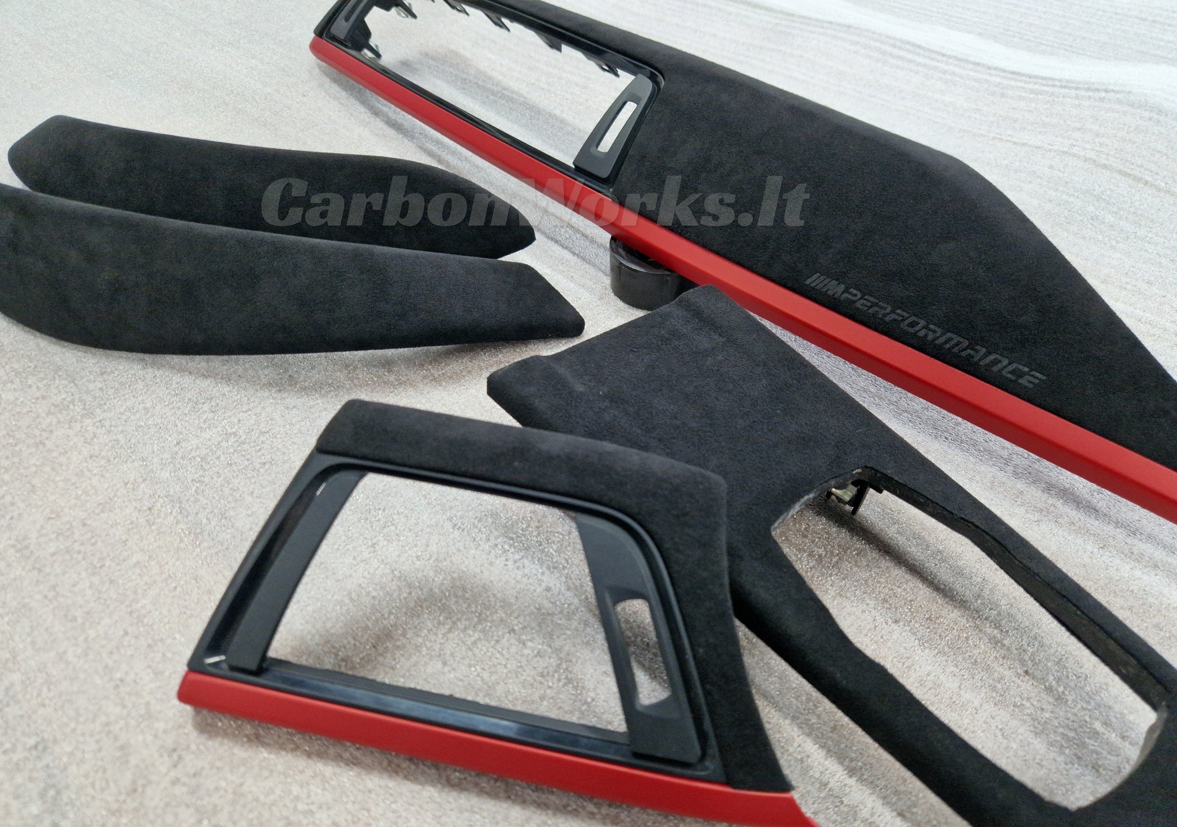 BMW 4 | M4 series F32 | F82 Alcantara interior decorative red trims LHD