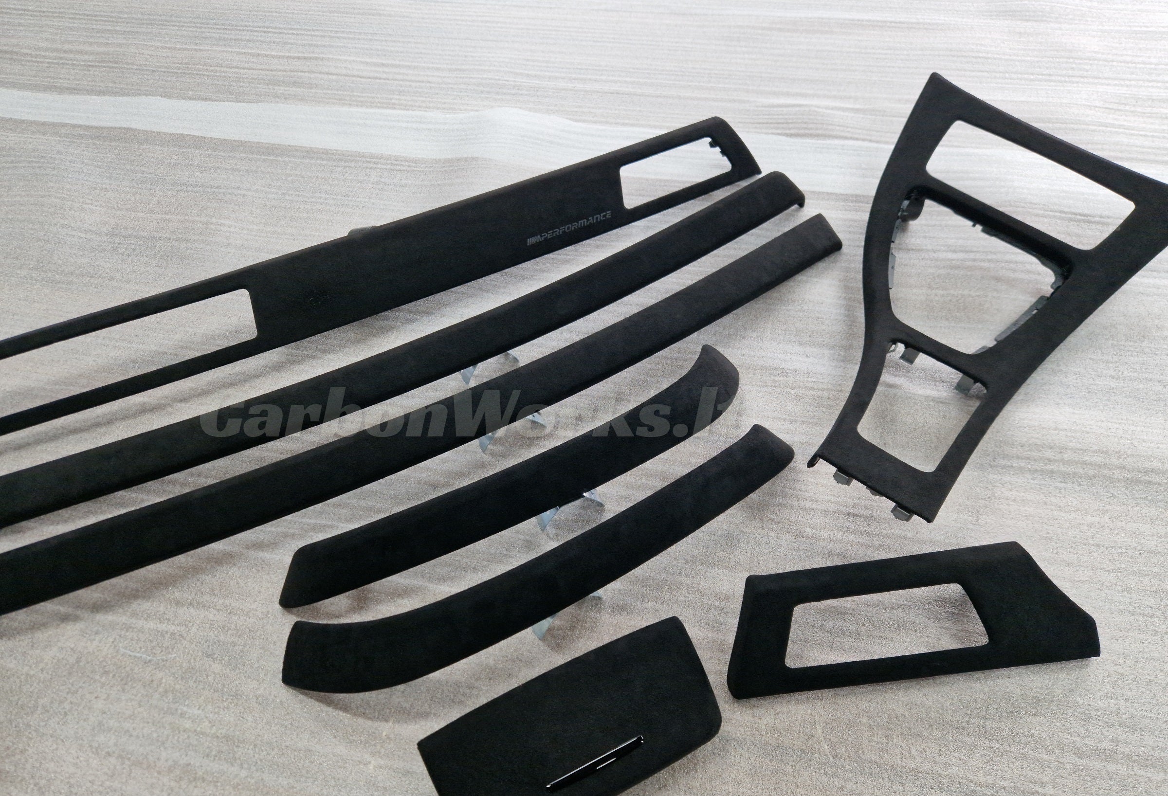 BMW 3 series E90 alcantara interior decorative trims