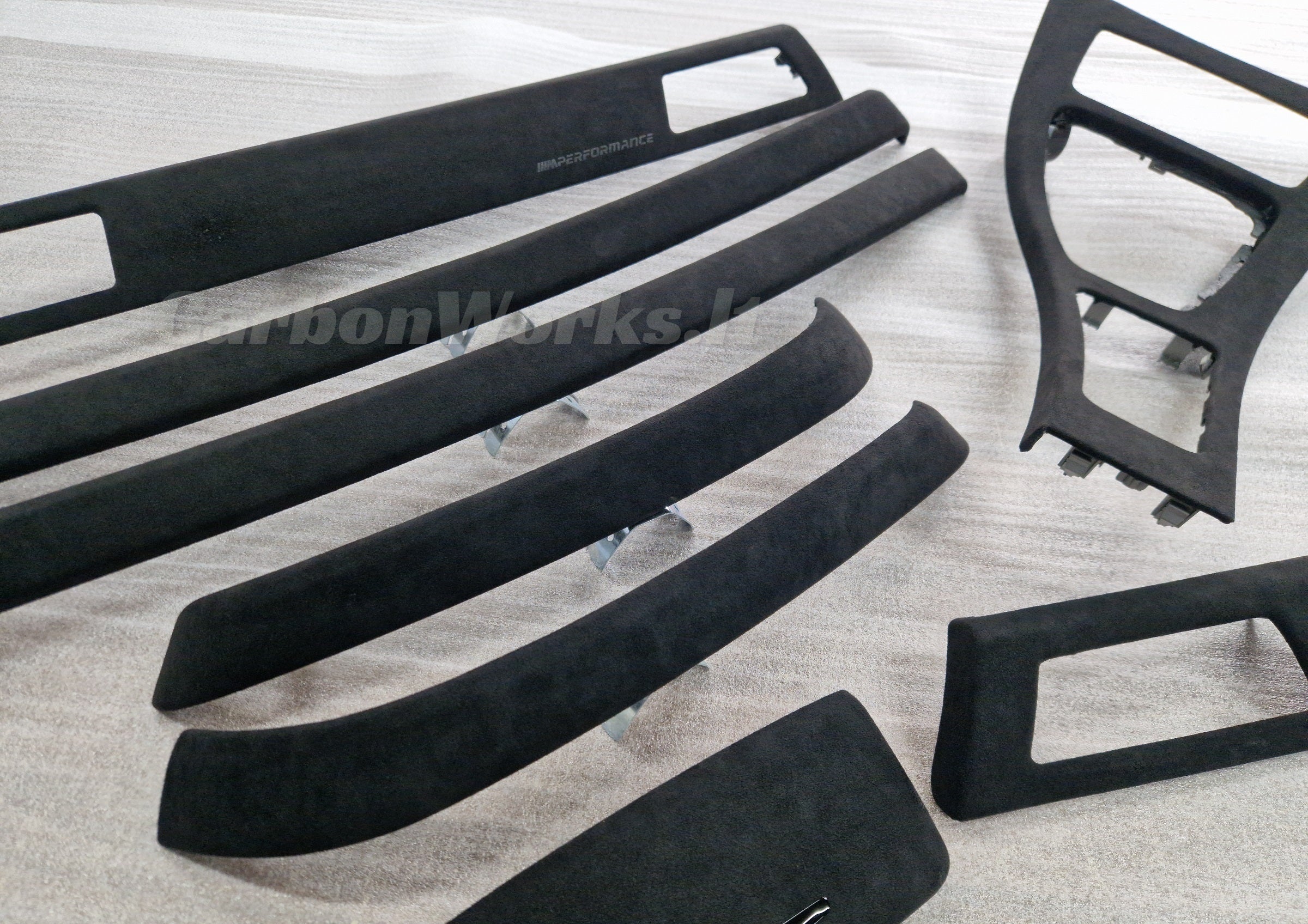 BMW 3 series E90 alcantara interior decorative trims