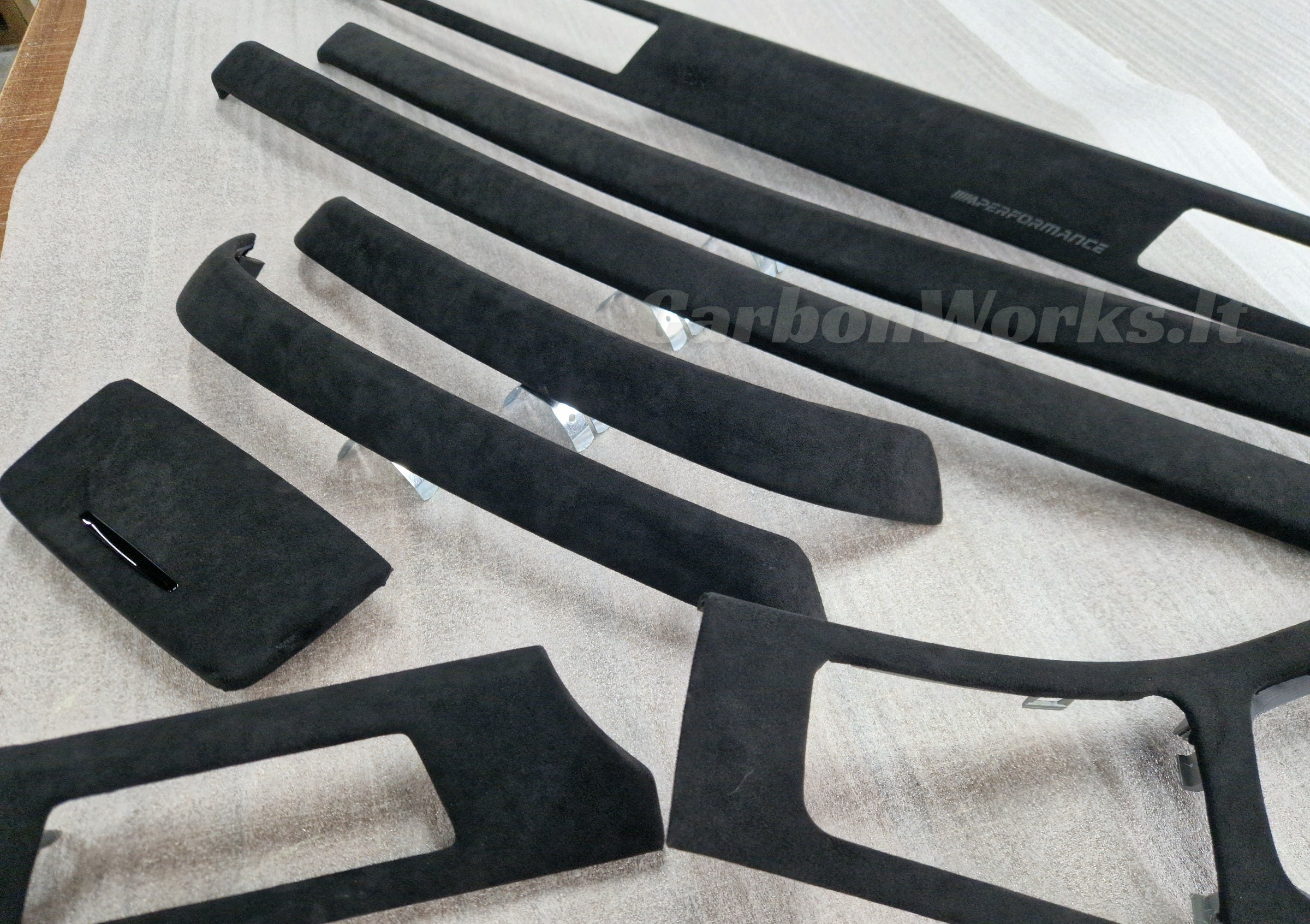 BMW 3 series E90 alcantara interior decorative trims