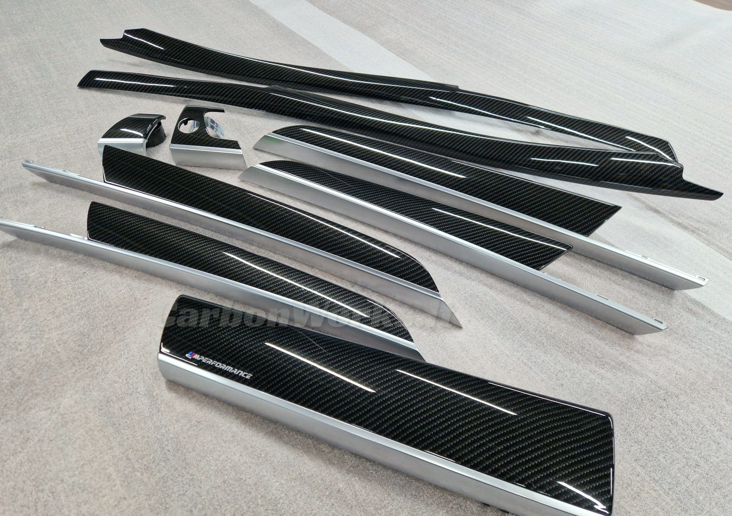 BMW X5 series E70 Carbon interior decorative trims RHD