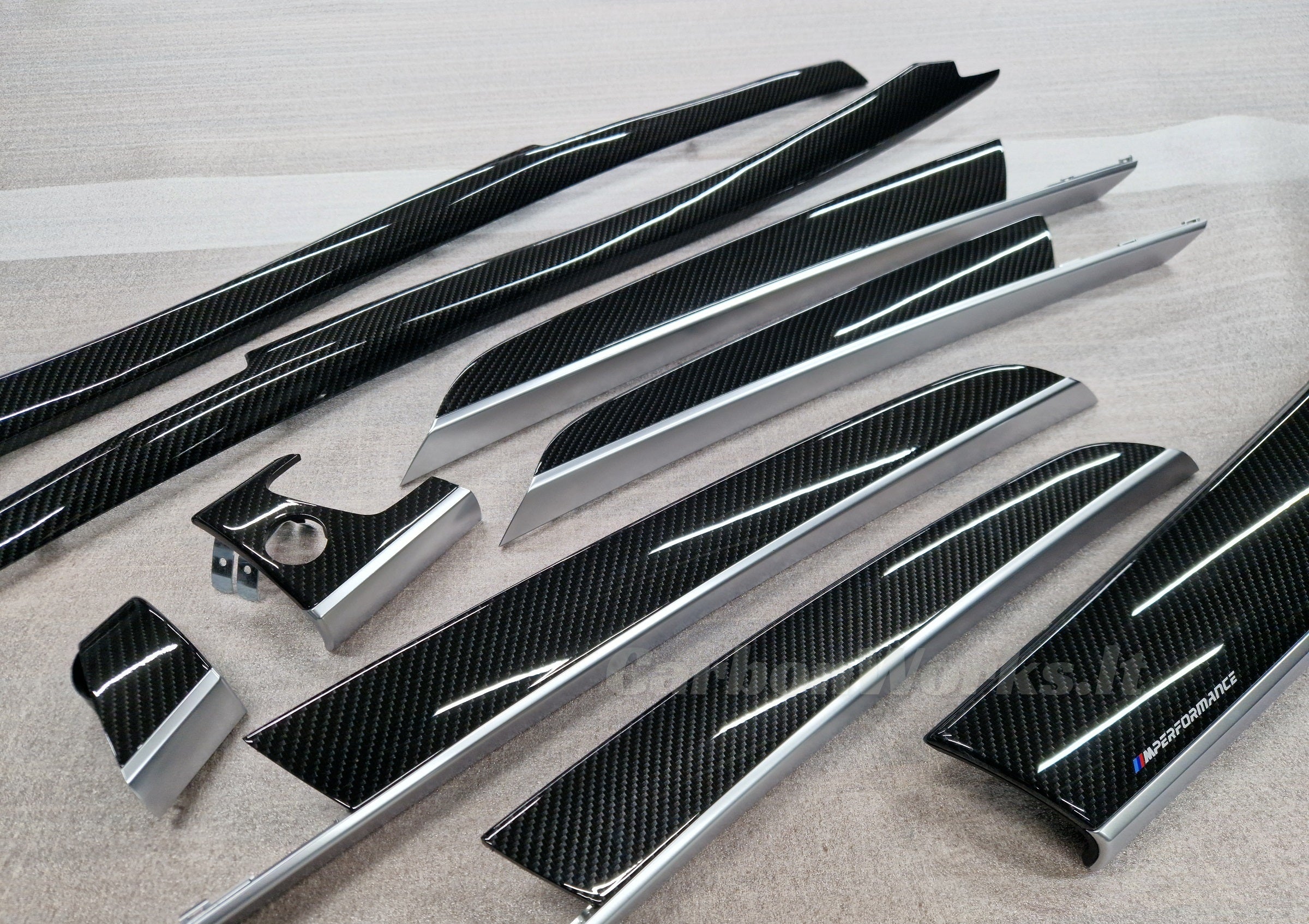 BMW X5 series E70 Carbon interior decorative trims RHD