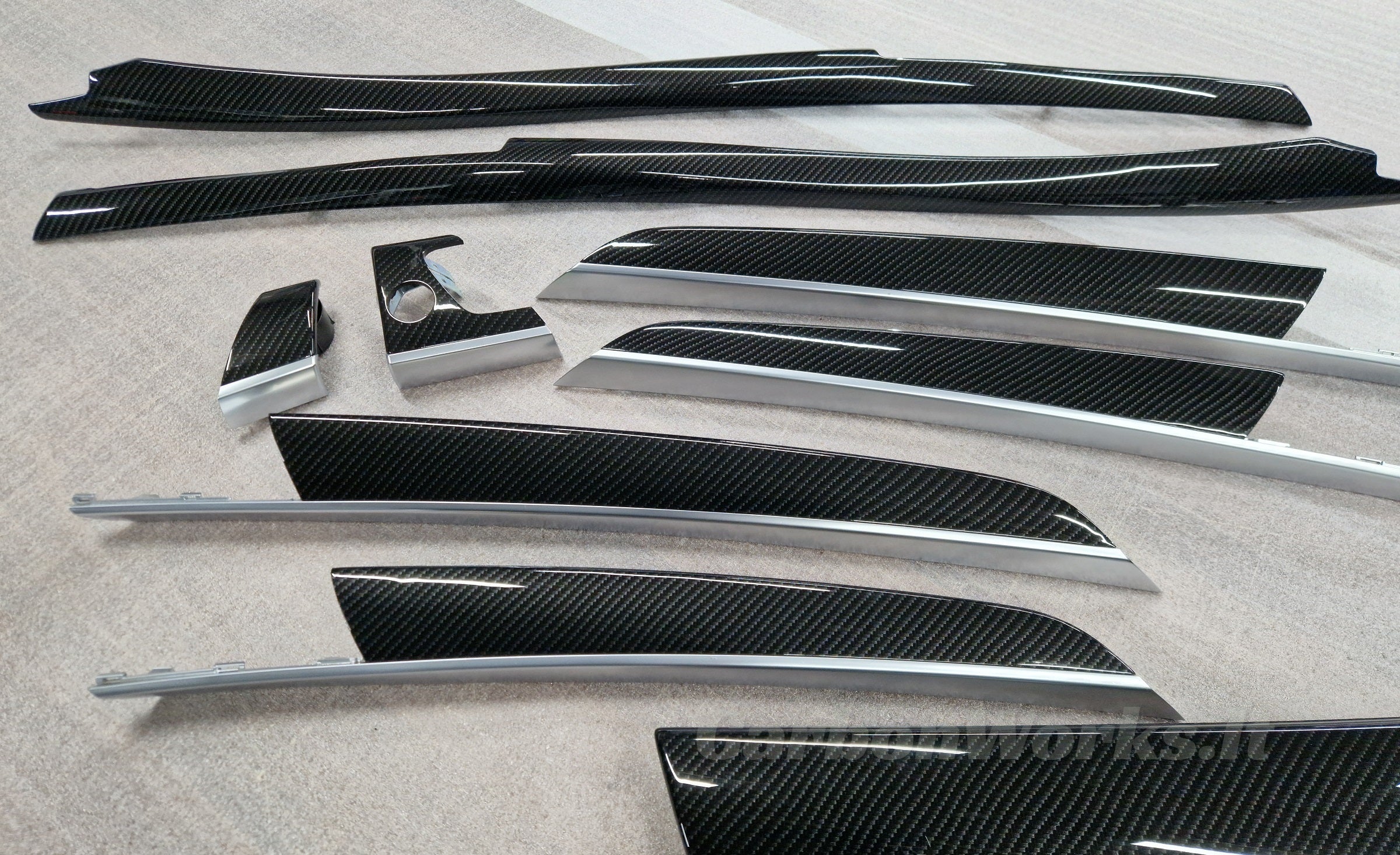 BMW X5 series E70 Carbon interior decorative trims RHD