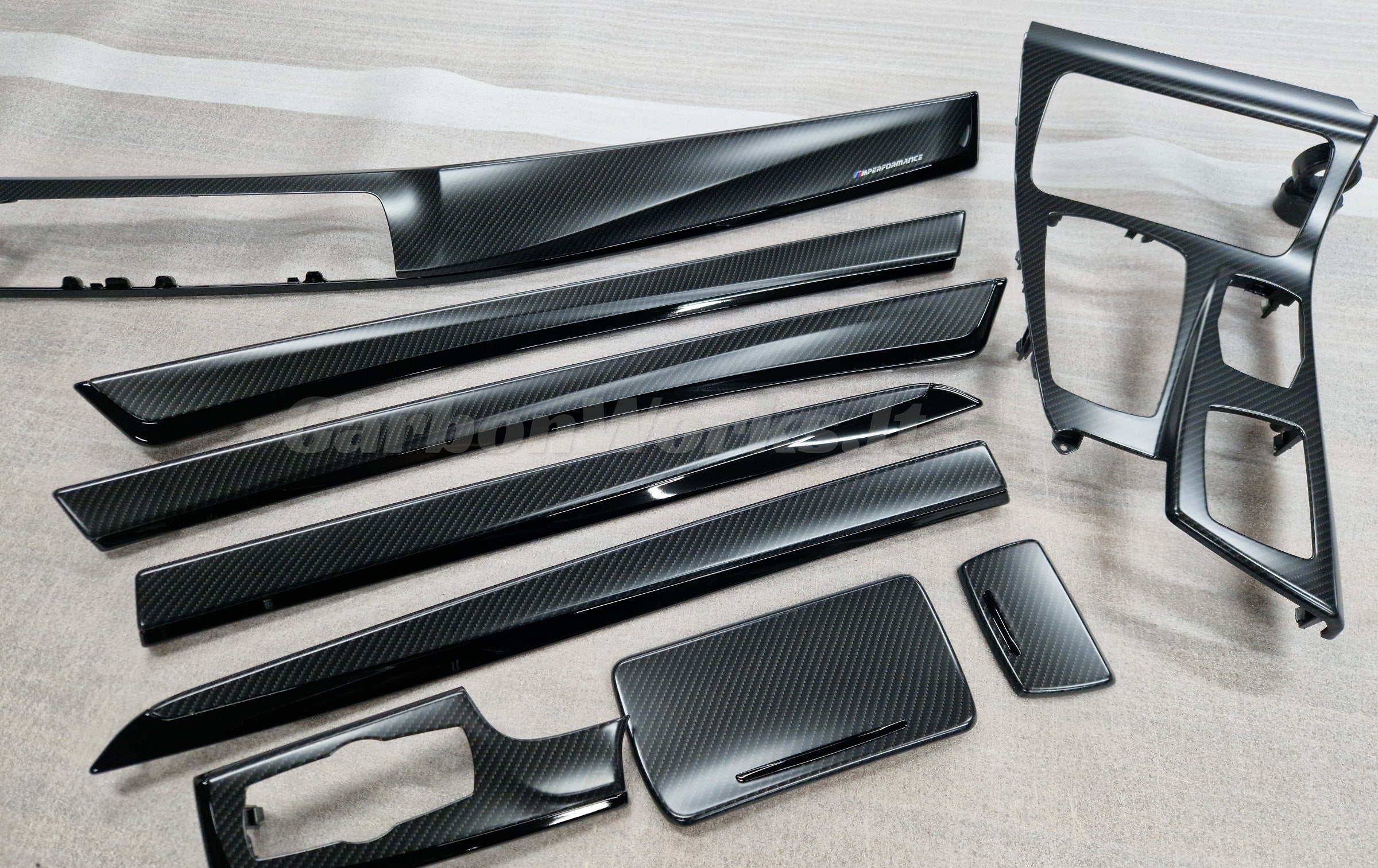 BMW 5 series F10 Matte Carbon M Performance interior decorative trims LHD
