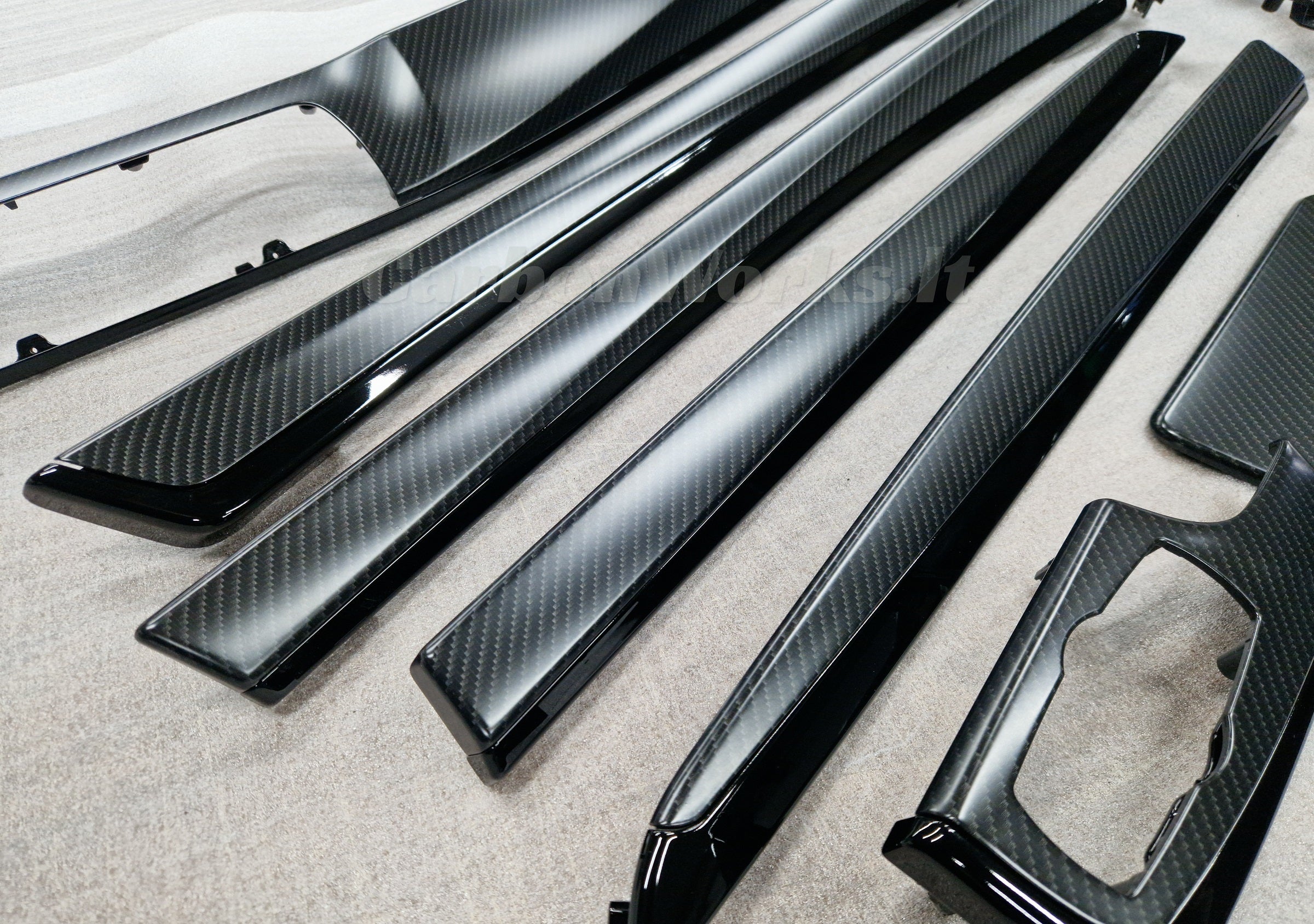 BMW 5 series F10 Matte Carbon M Performance interior decorative trims LHD