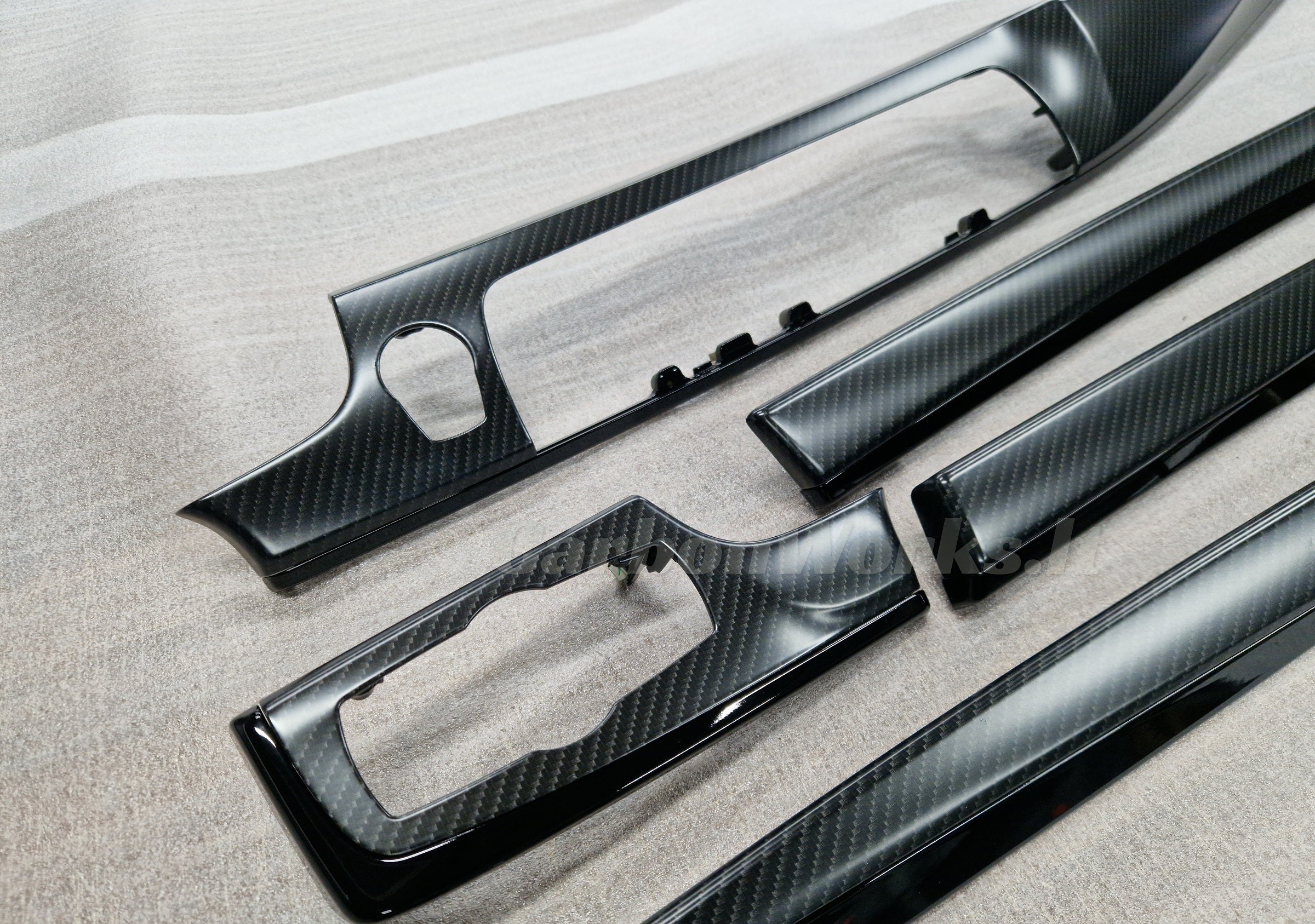 BMW 5 series F10 Matte Carbon M Performance interior decorative trims LHD