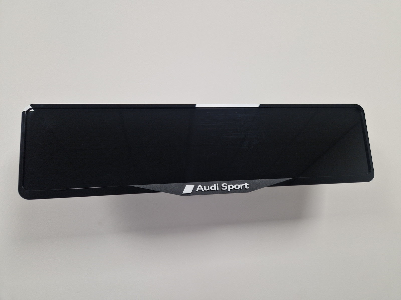 Audi car number plate holder frame surround Black White
