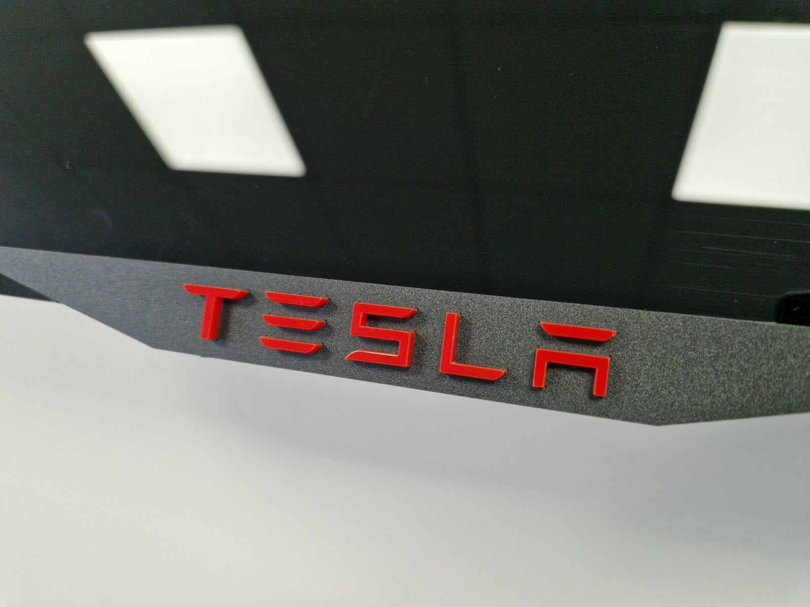 Tesla car number plate holder frame surround red