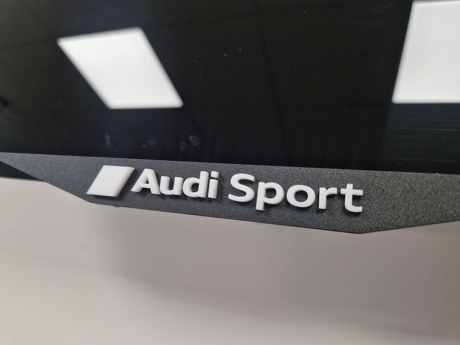 Audi car number plate holder frame surround Black White