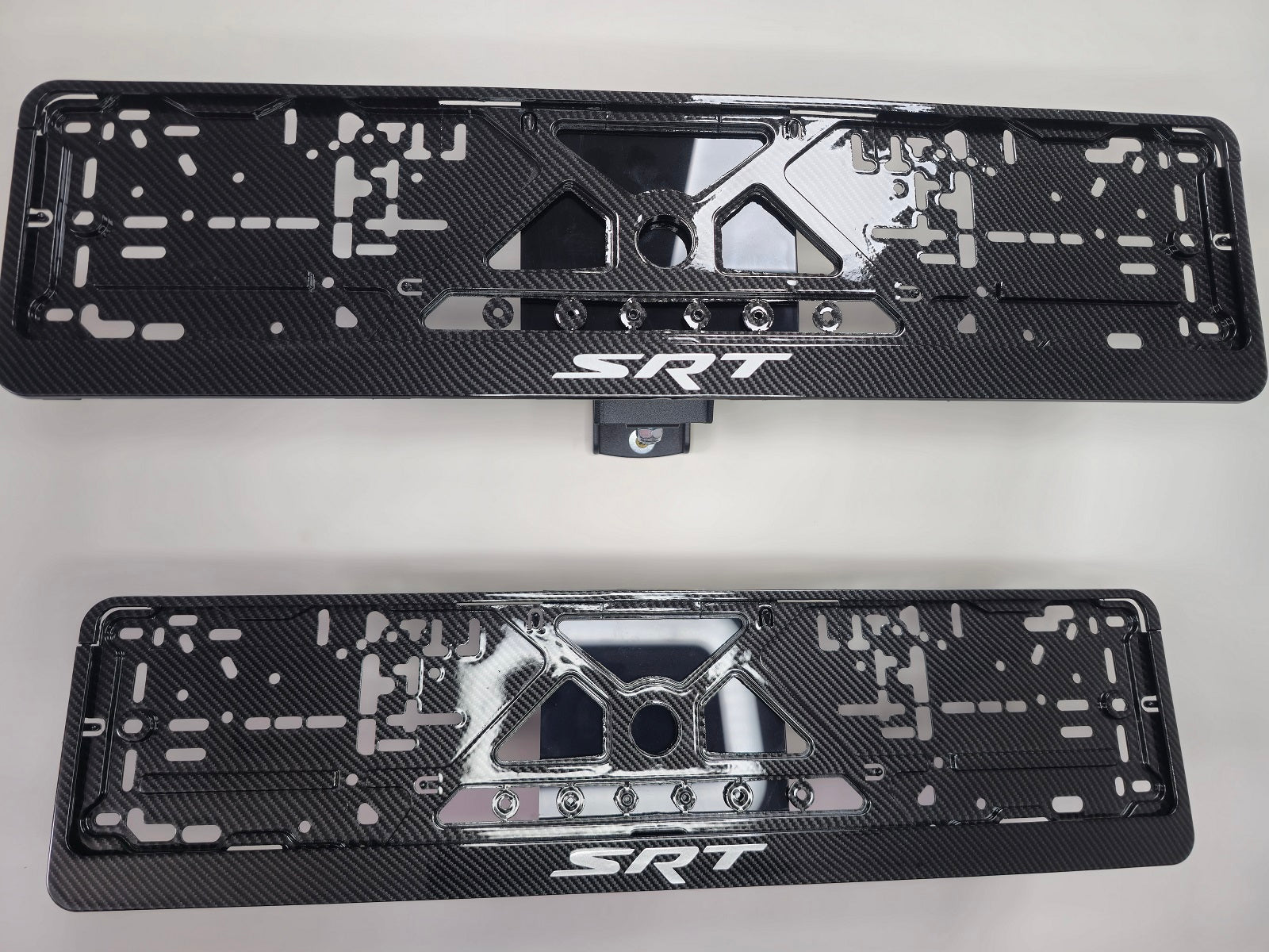 Dodge SRT car number plate holder frame surround carbon