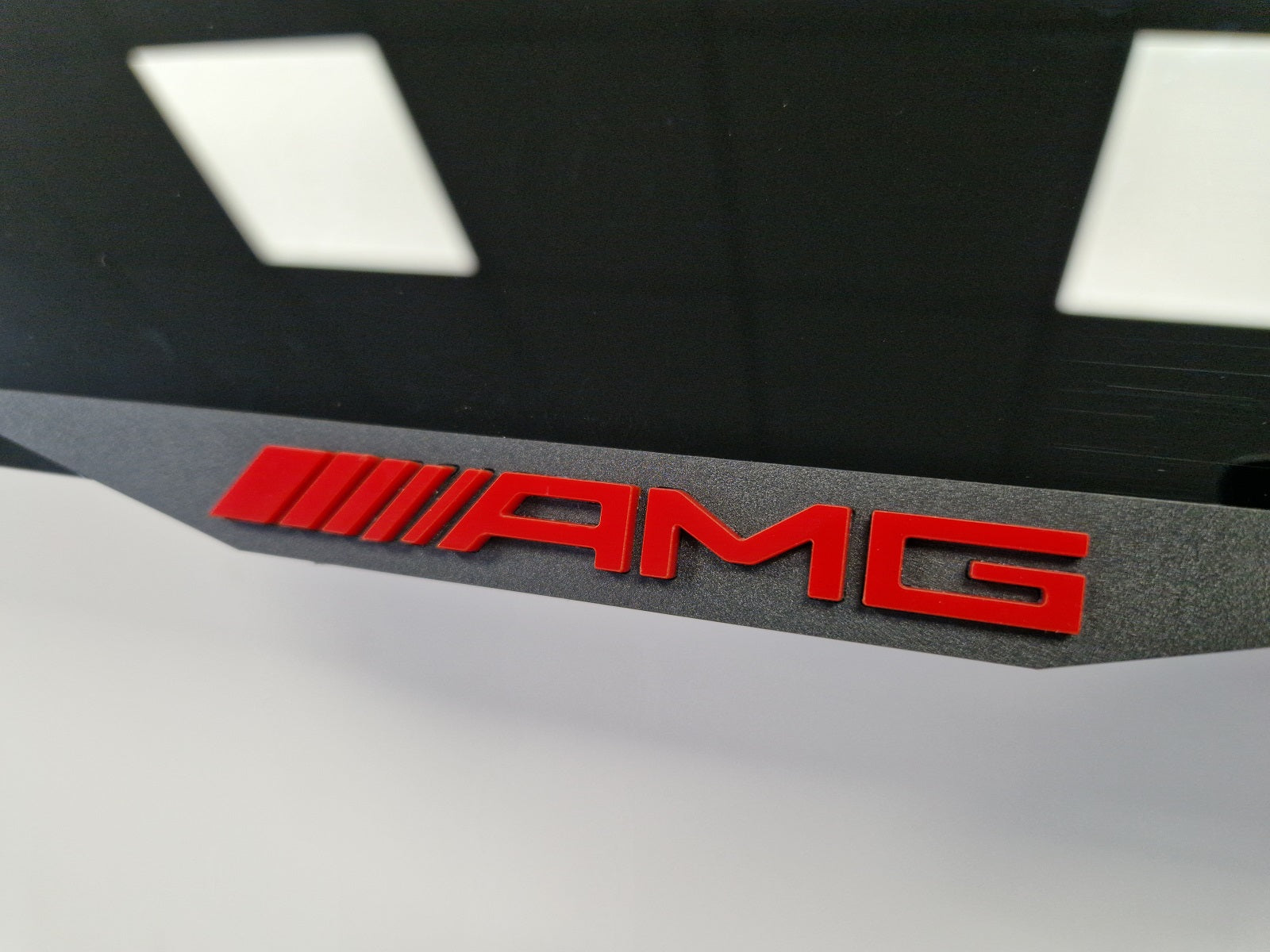 Mercedes AMG  car number plate holder frame surround - RED