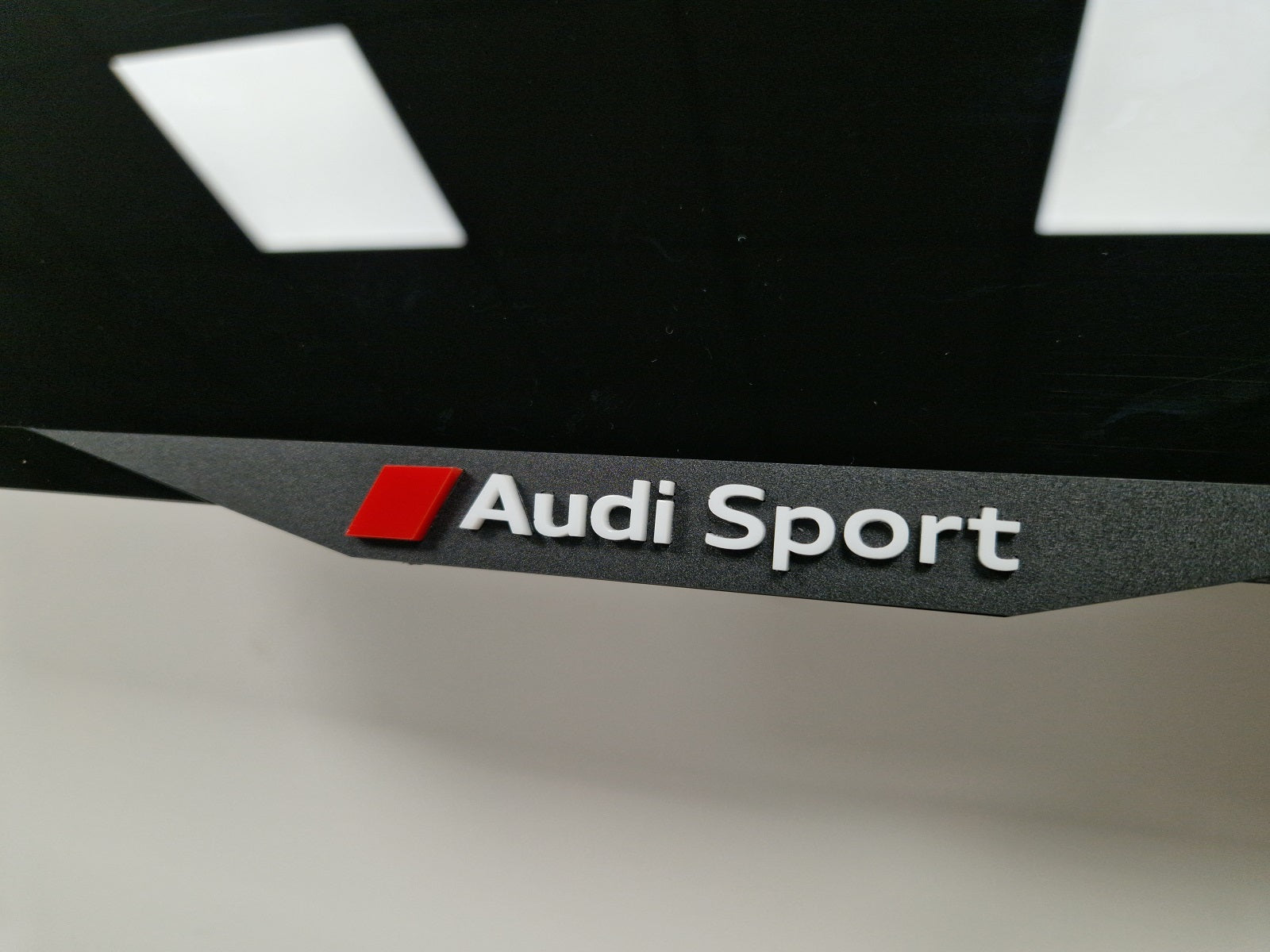 Audi car number plate holder frame surround Black White