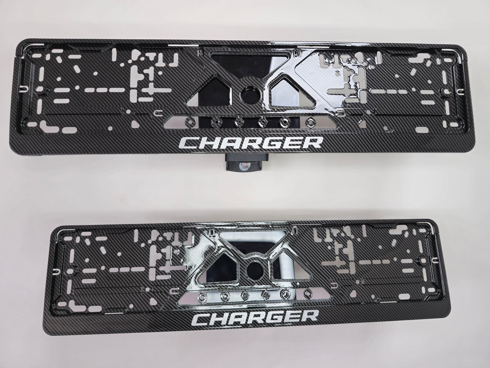 Dodge Charger car number plate holder frame surround carbon