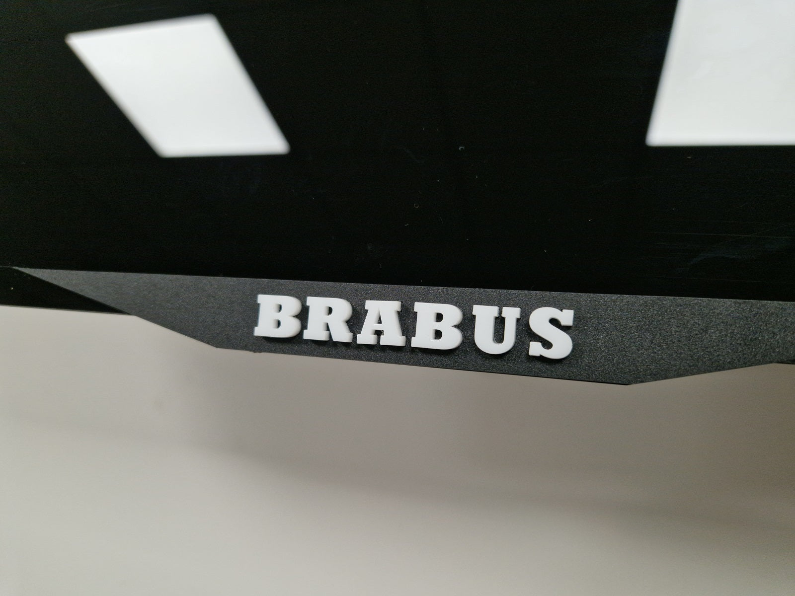 Mercedes Brabus  car number plate holder frame surround - white