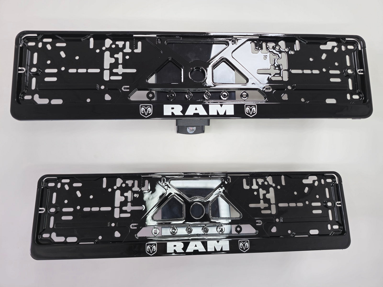 Dodge RAM car number plate holder frame surround Piano Black